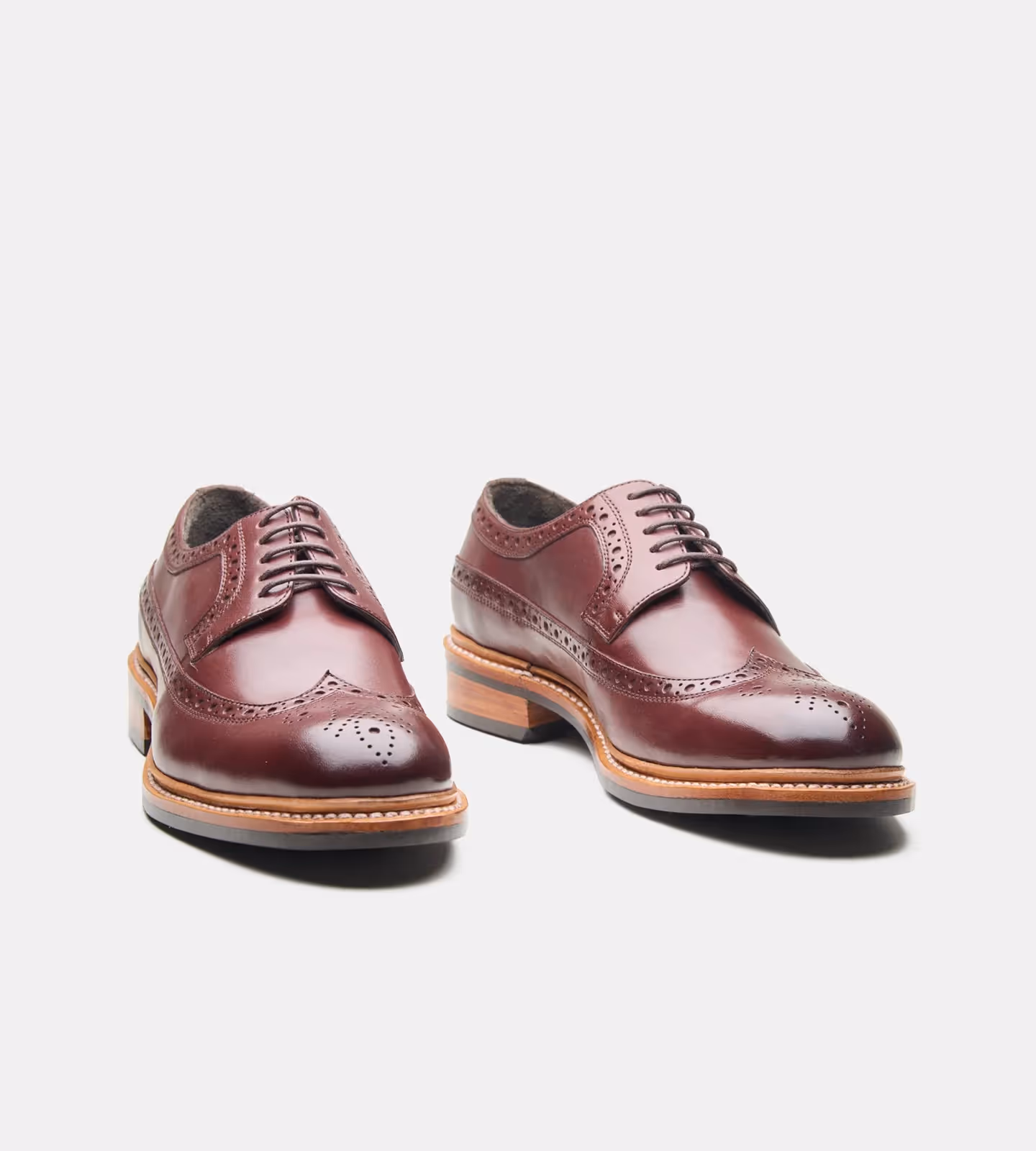 Hand Welted Burgundy Longwing Blucher image 1