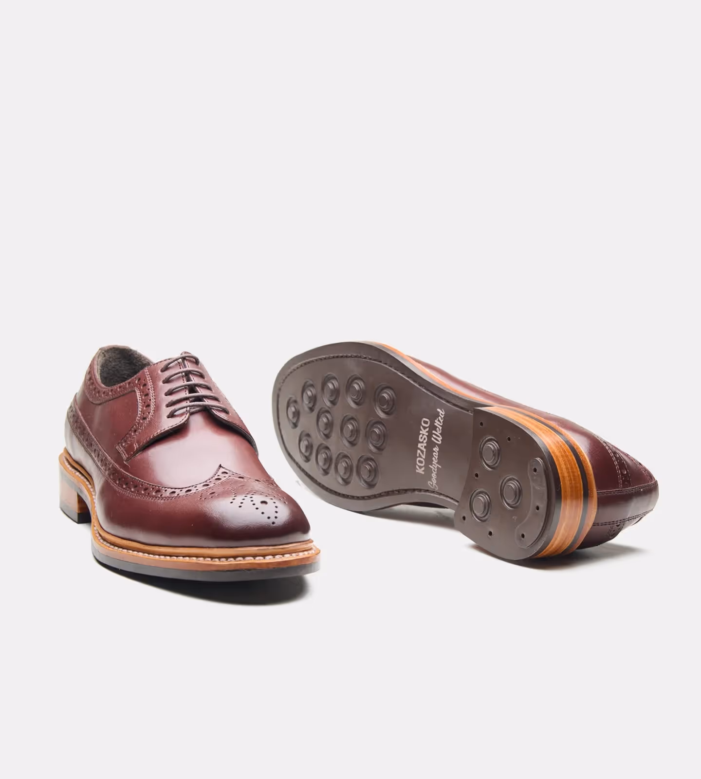 Hand Welted Burgundy Longwing Blucher image 2