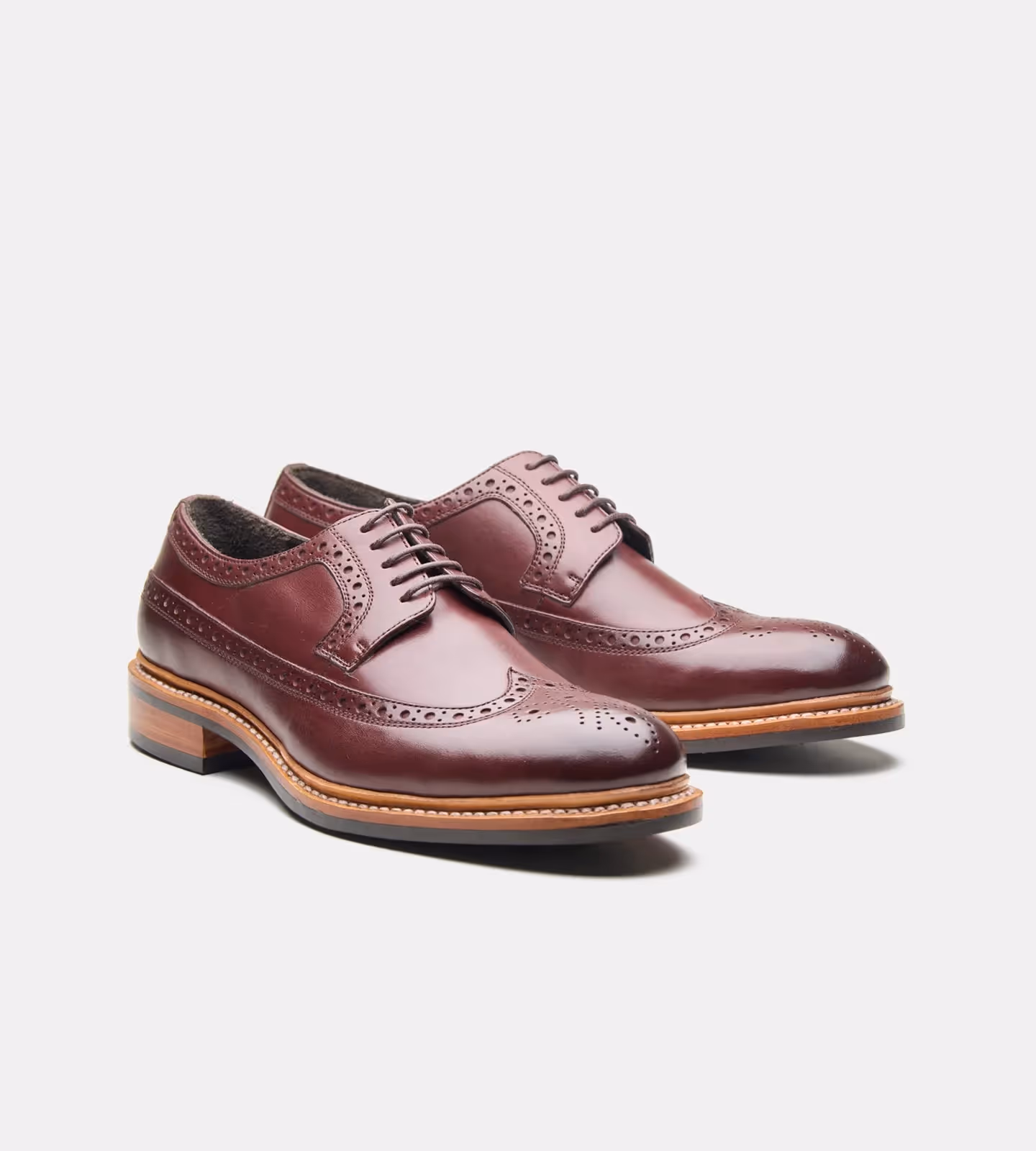 Hand Welted Burgundy Longwing Blucher image 3