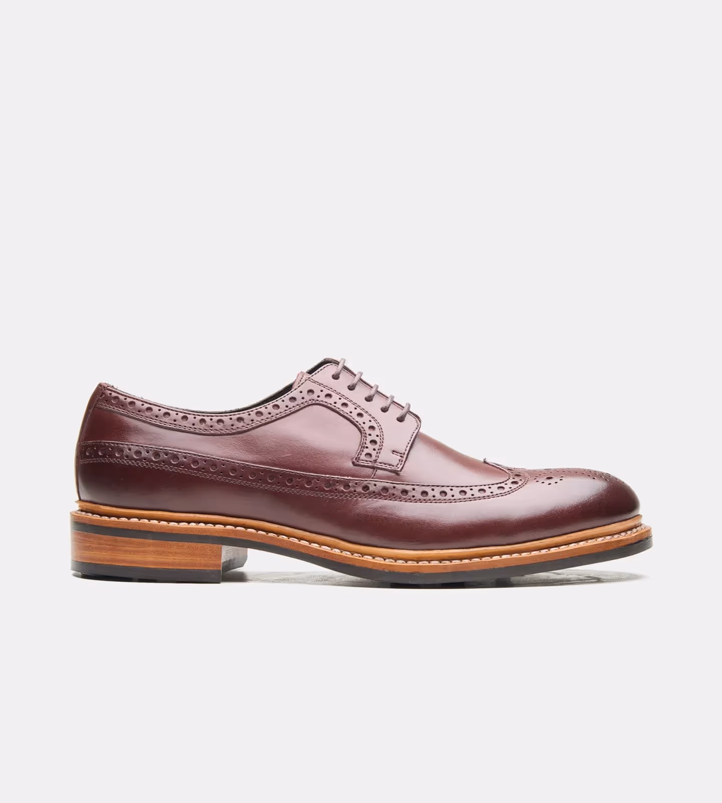 Hand Welted Burgundy Longwing Blucher image 4