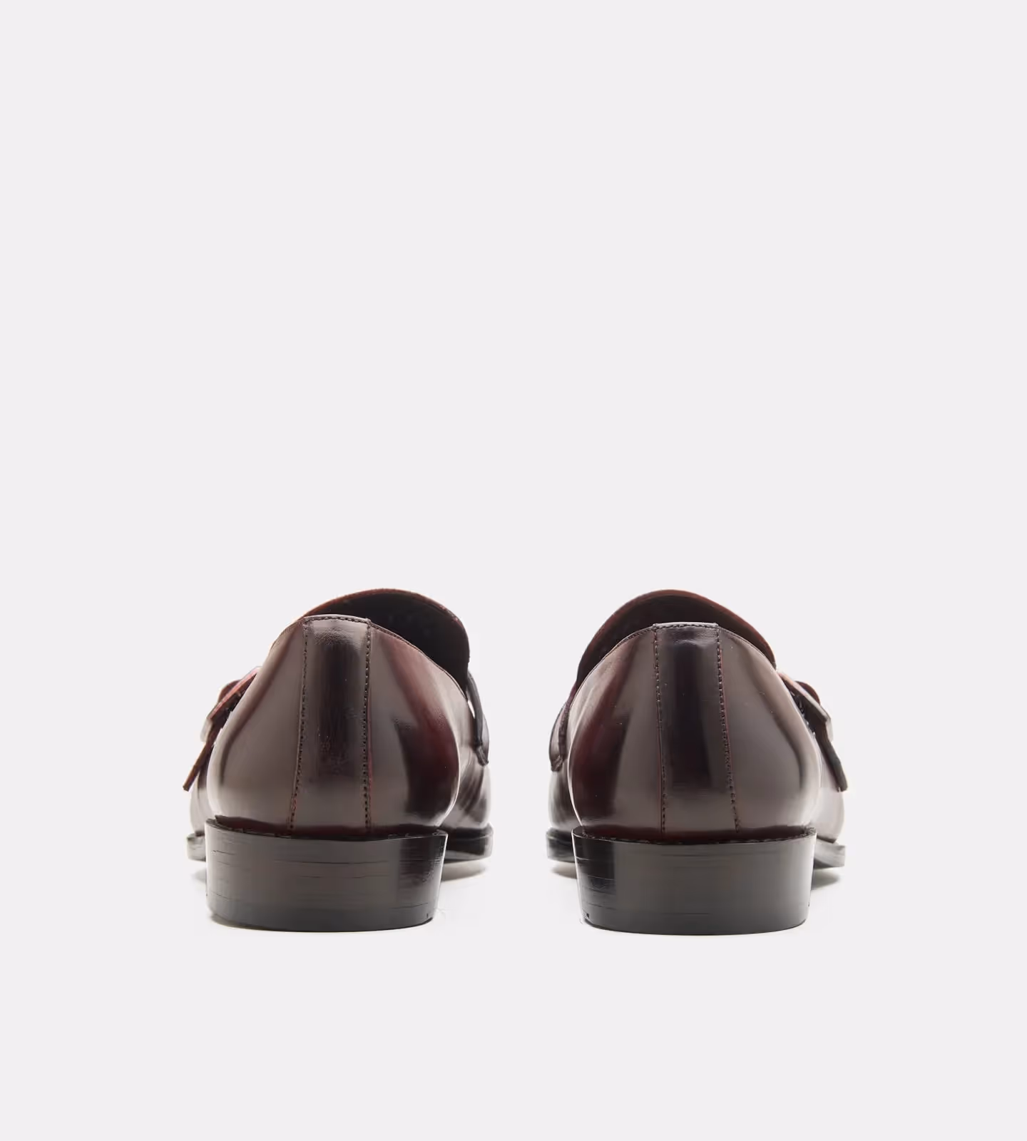 Hand Welted Burgundy Strap Loafers image 3