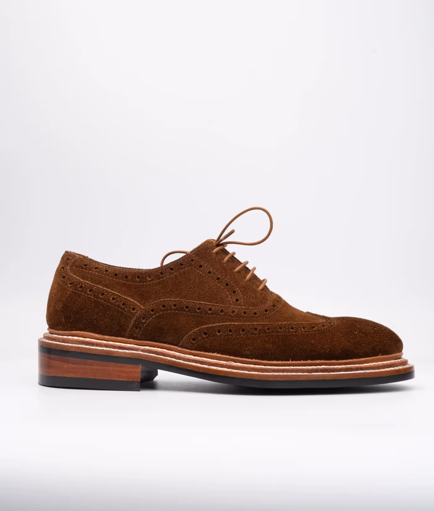 Hand-Welted C.F. Stead Suede Wingtip image 1