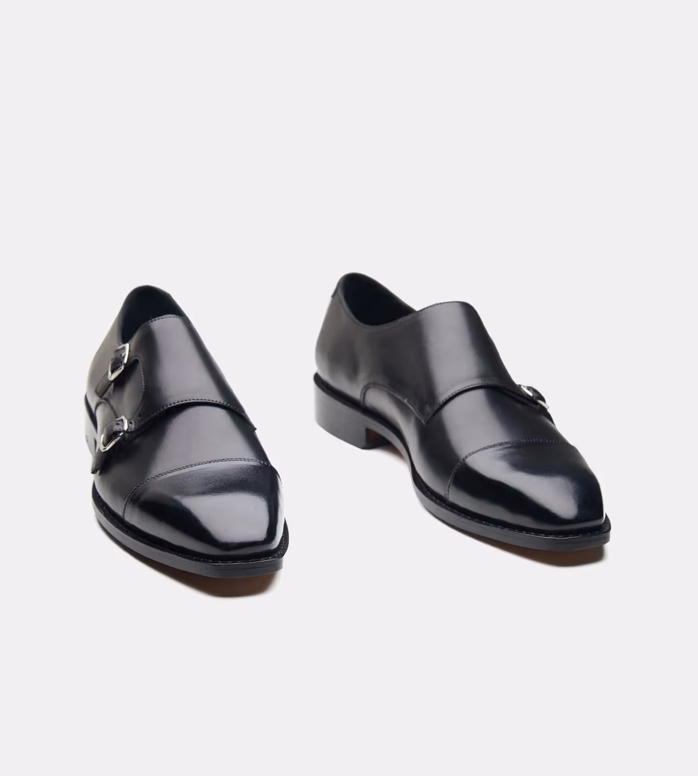 Hand Welted Chisel Cap Toe Double Strap Monk image 1