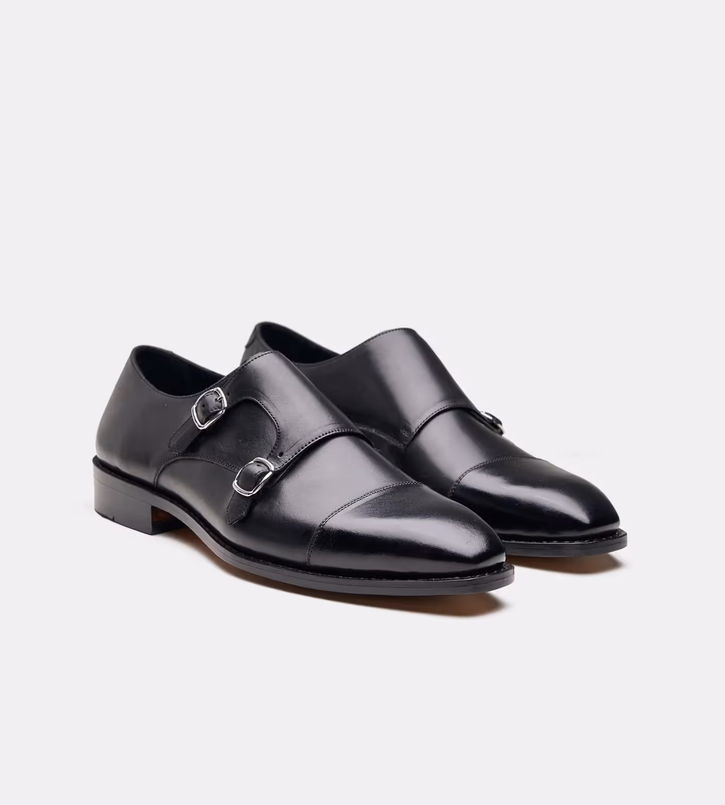 Hand Welted Chisel Cap Toe Double Strap Monk image 4
