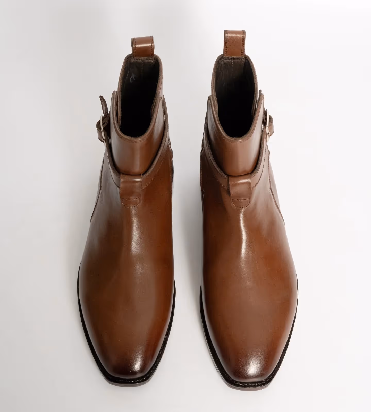 Hand Welted Chisel Toe Brown Full Grain Jodhpur Boot image 2