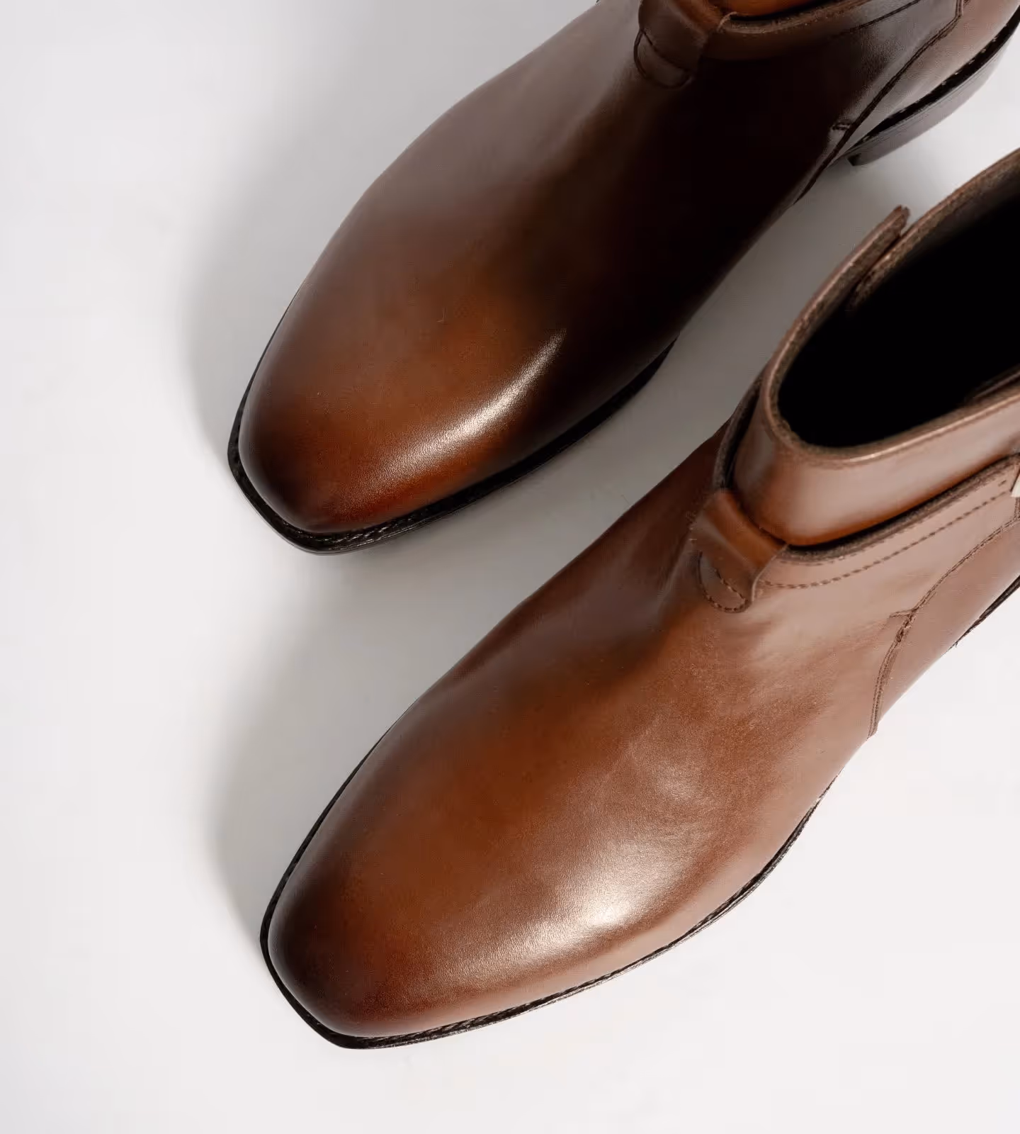 Hand Welted Chisel Toe Brown Full Grain Jodhpur Boot image 3