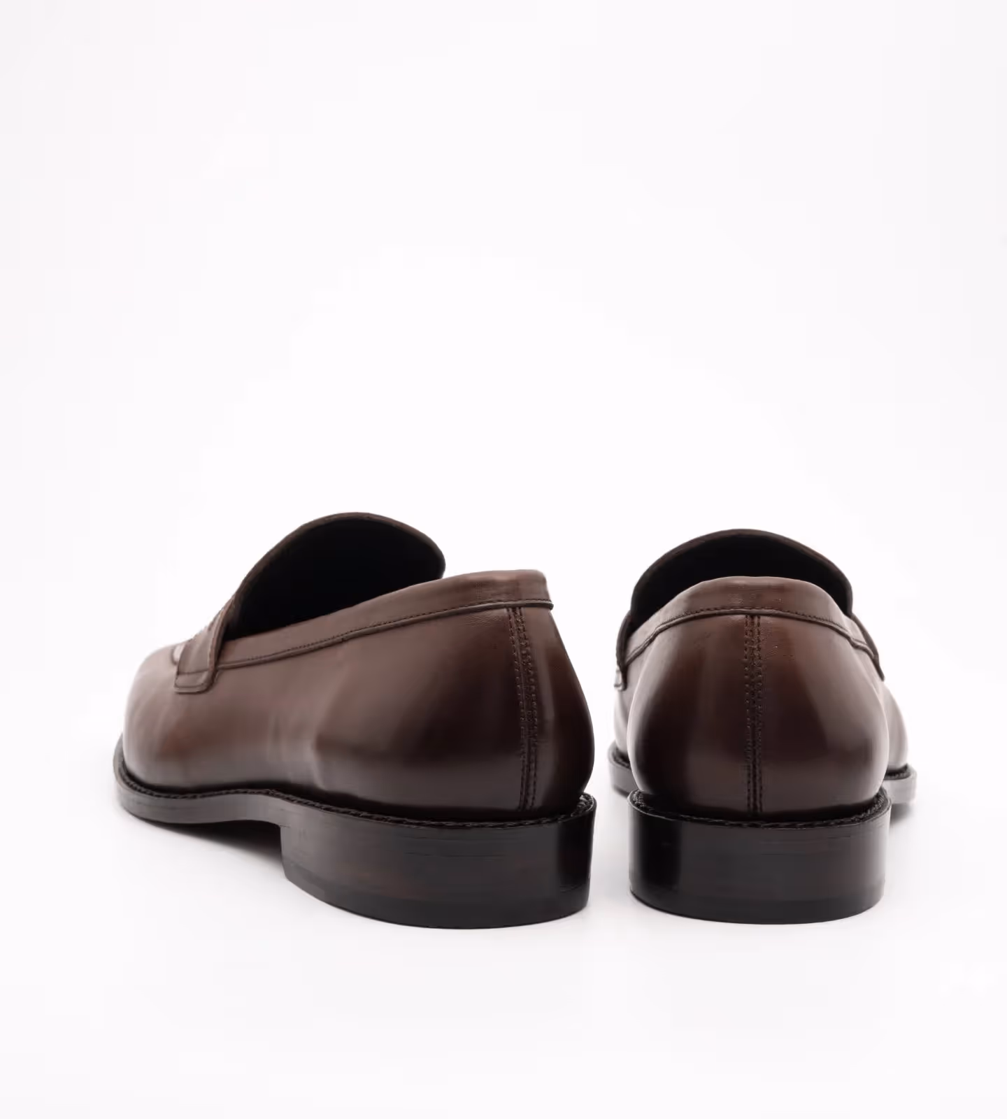 Hand Welted Chisel Toe Brown Penny Loafer image 2
