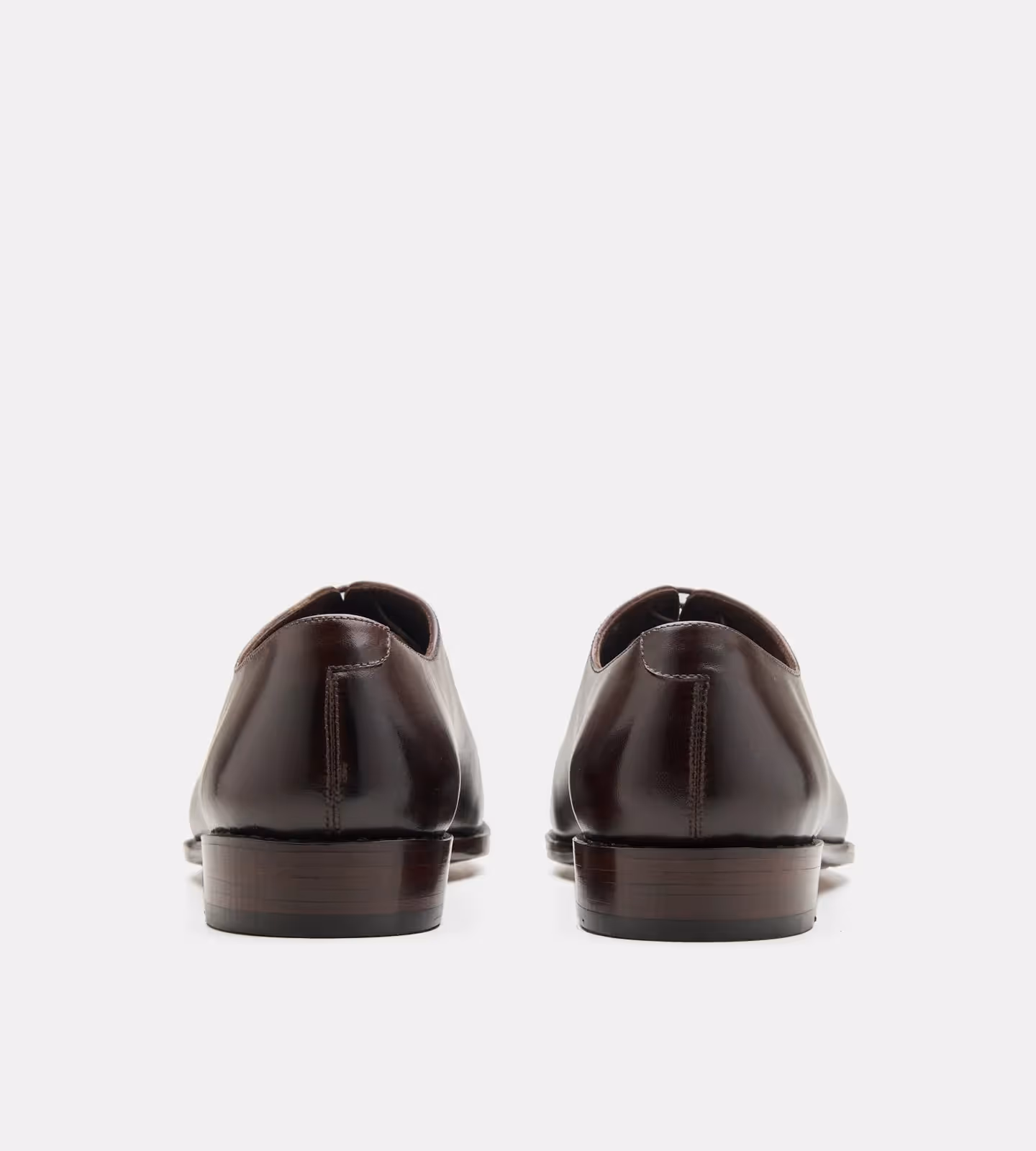 Hand Welted Chisel Toe Brown Wholecut Oxfords image 5
