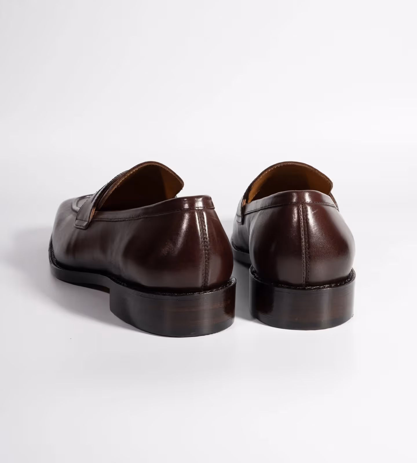 Hand Welted Chisel Toe Burgundy Penny Loafer image 6