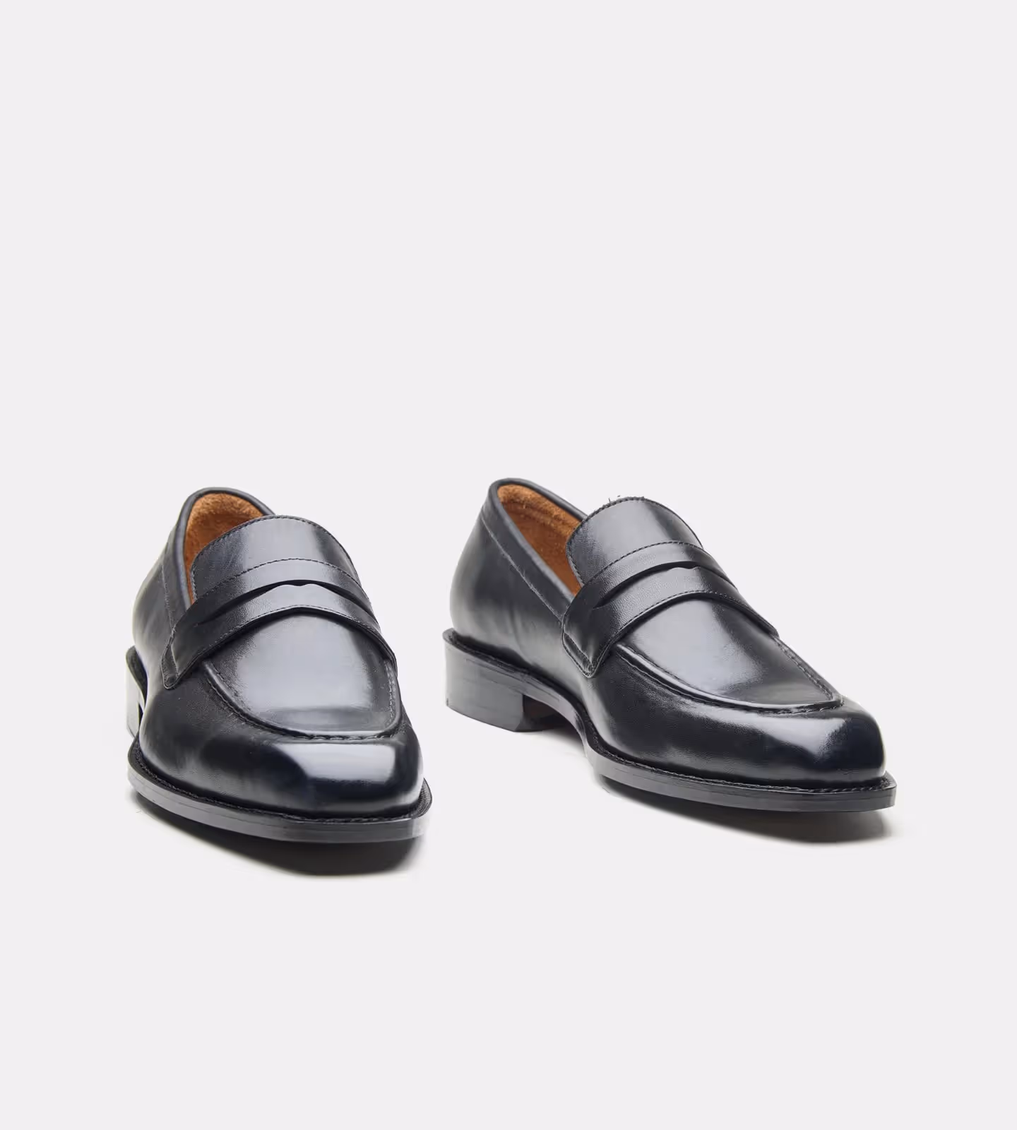 Hand Welted Chisel Toe Penny Loafer image 1