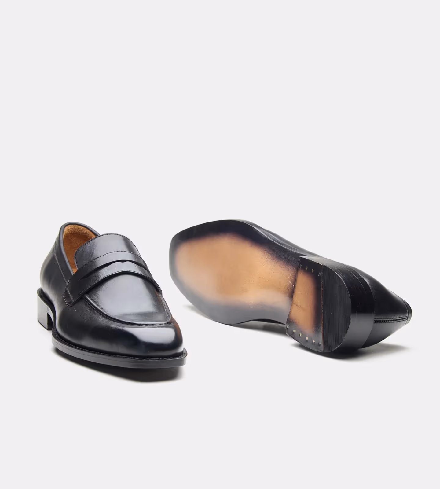 Hand Welted Chisel Toe Penny Loafer  image 2