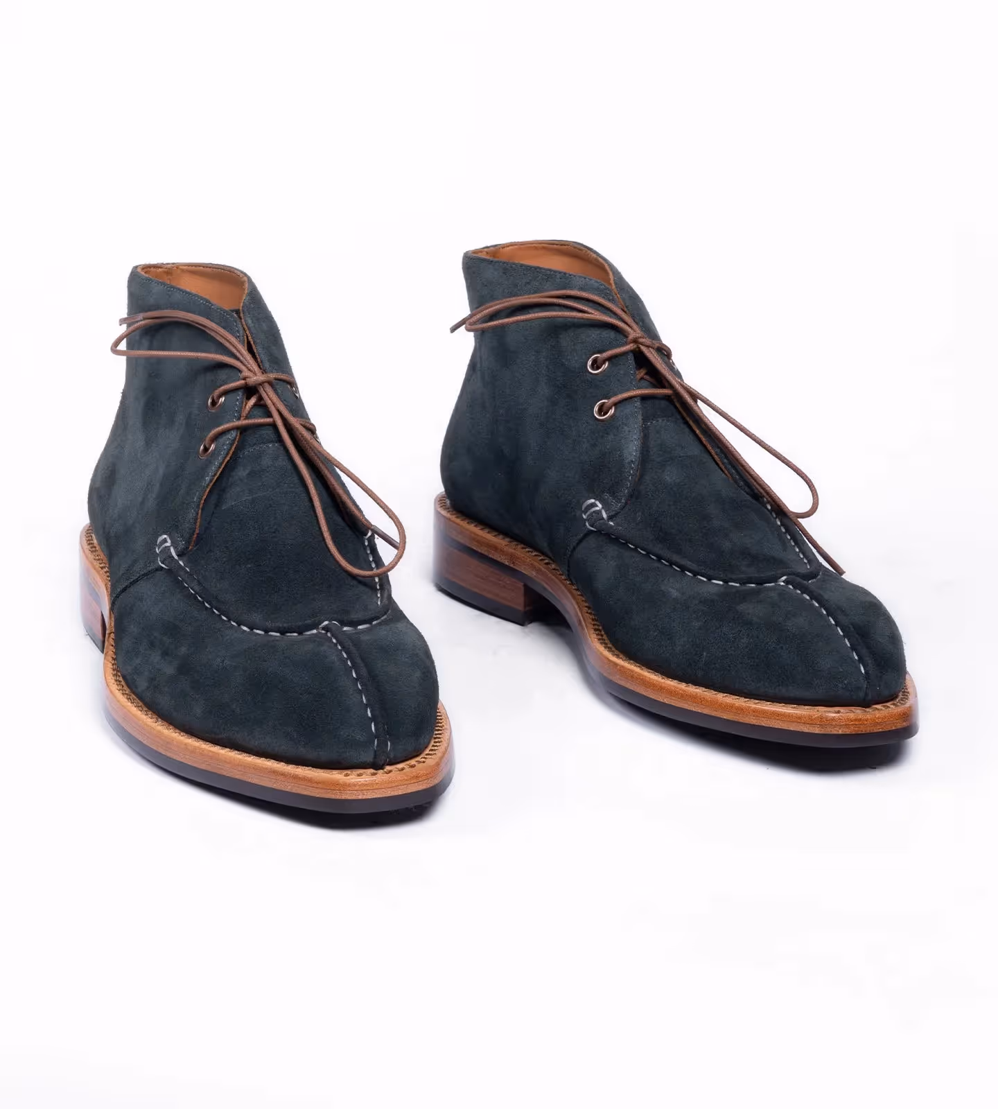 Hand-Welted Chisel Toe Suede Chukka Boot image 1