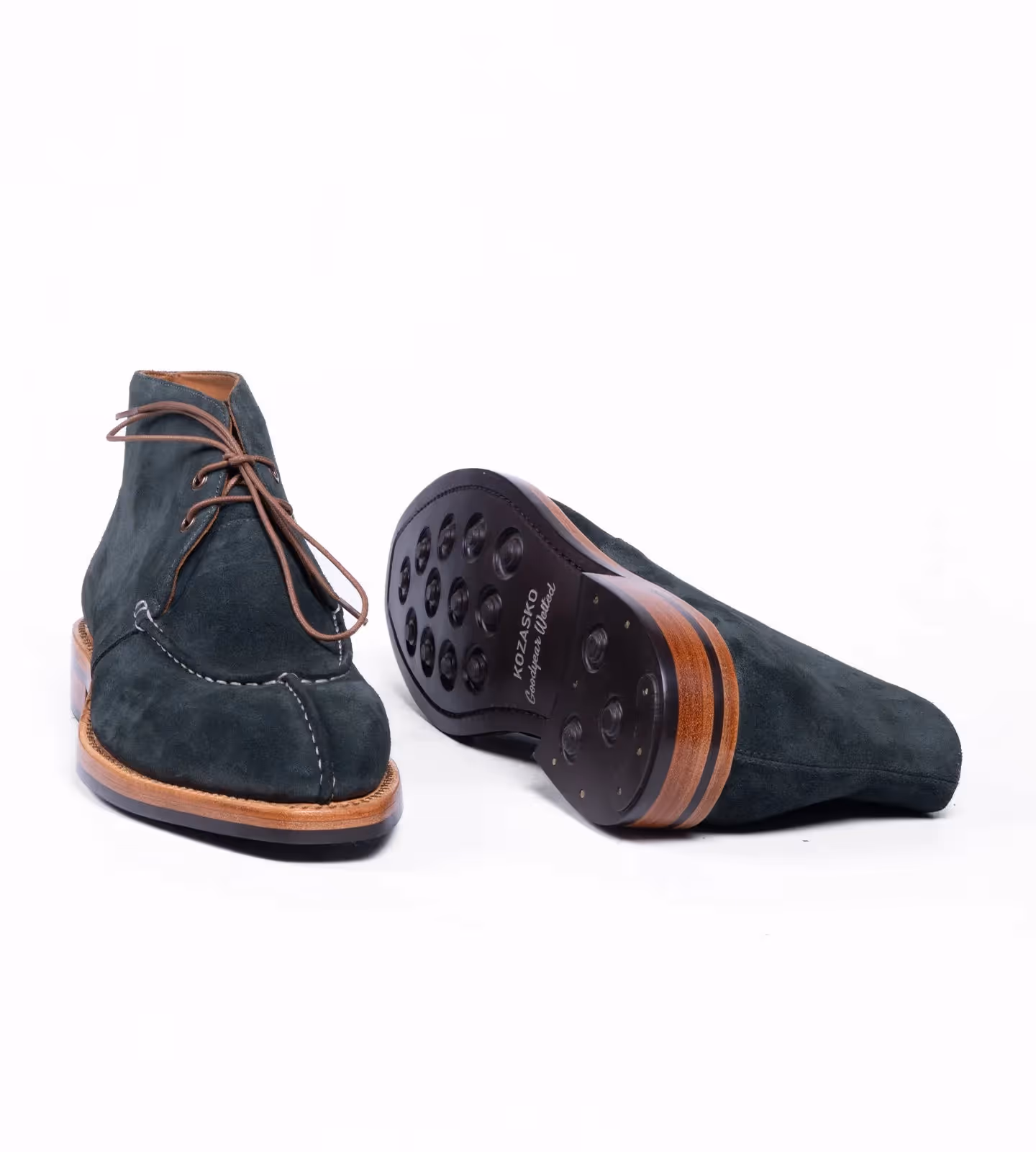 Hand-Welted Chisel Toe Suede Chukka Boot image 2