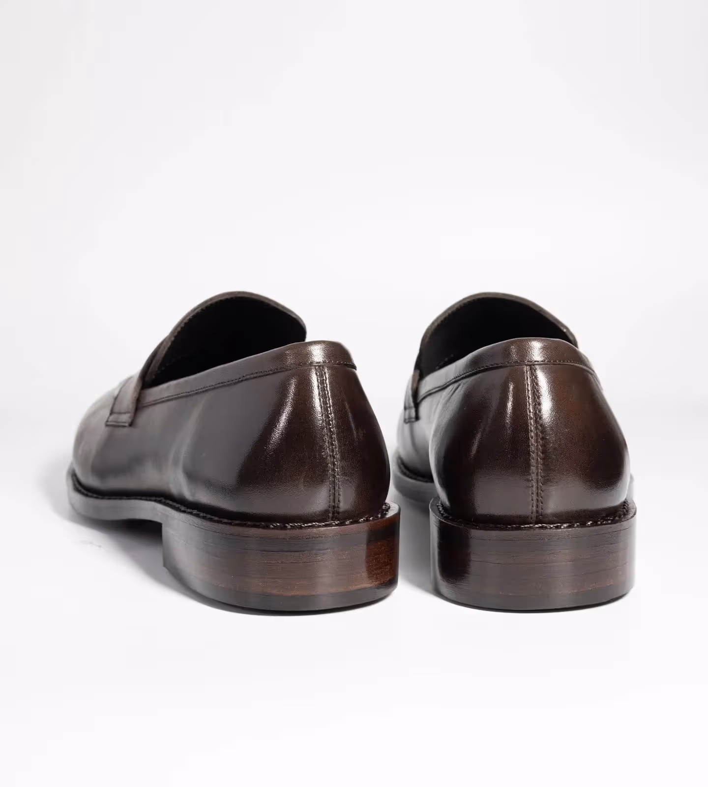Hand Welted Classic Brown Penny Loafers image 4