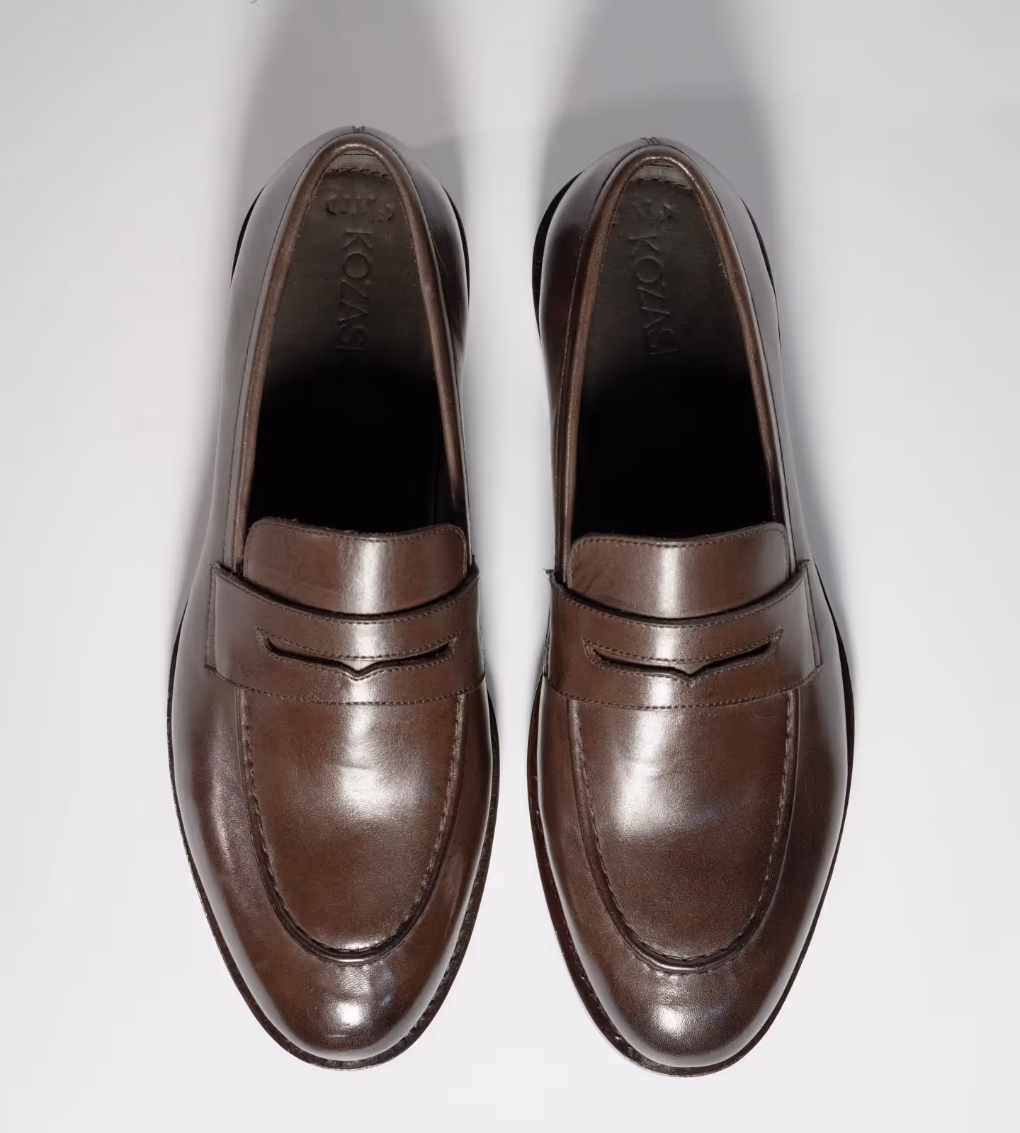 Hand Welted Classic Brown Penny Loafers image 5