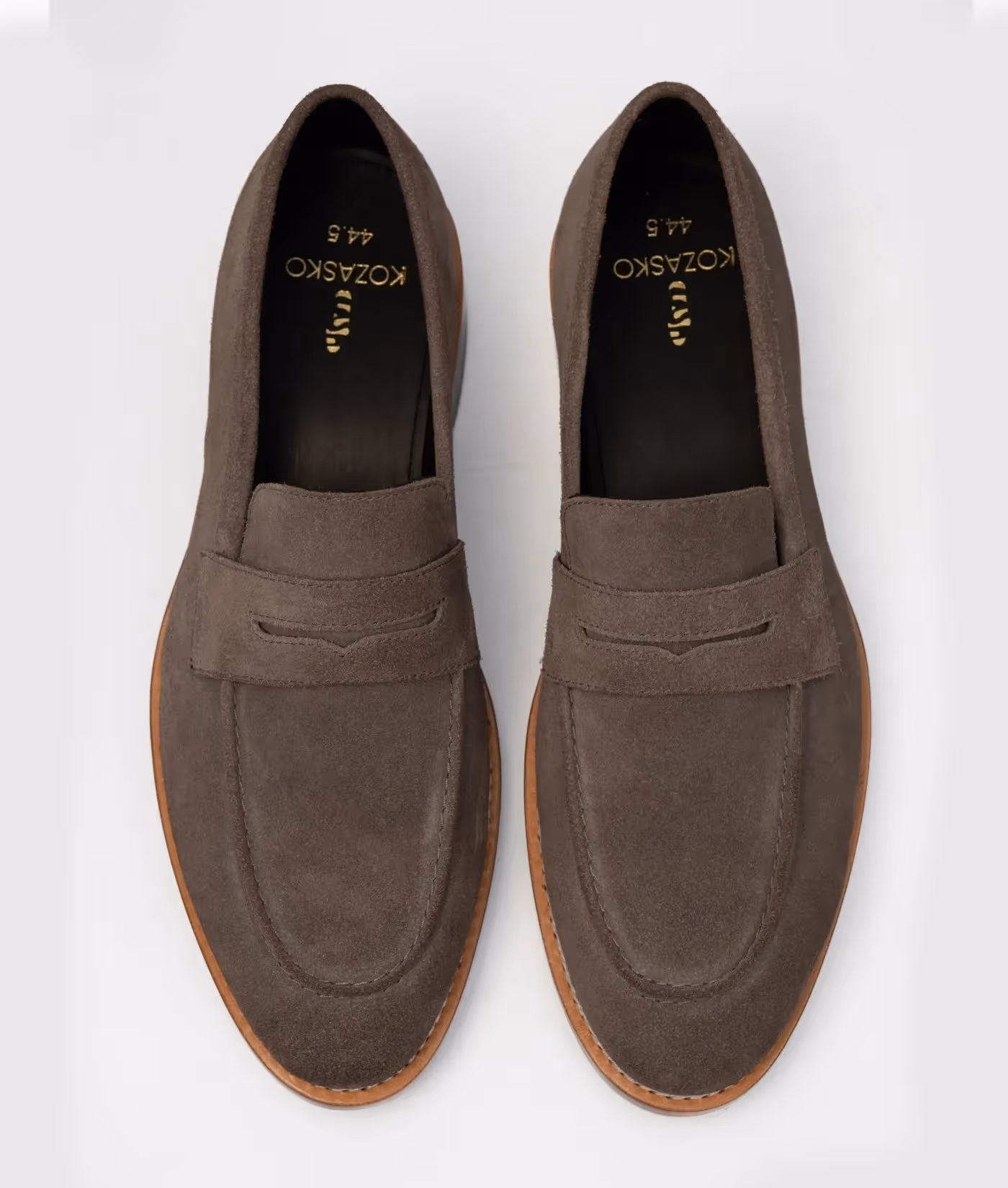 Hand Welted Classic Grey Suede Penny Loafer image 5