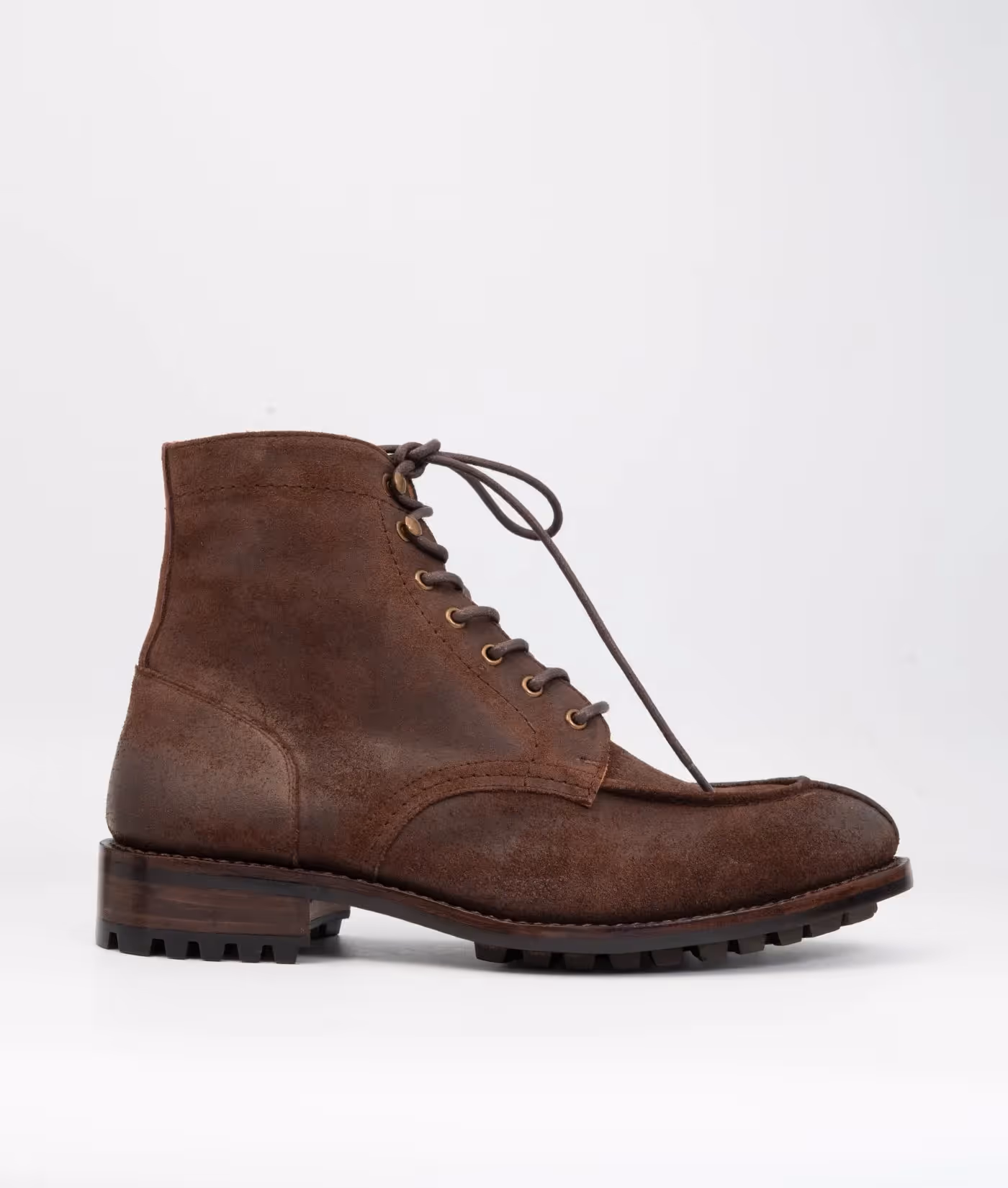 Hand Welted Classic Rough Out Split Toe Derby Boot  image 2
