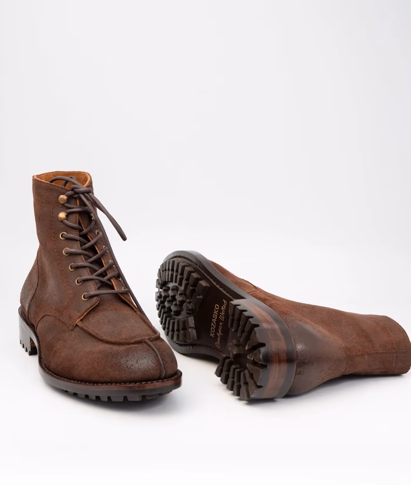 Hand Welted Classic Rough Out Split Toe Derby Boot  image 4