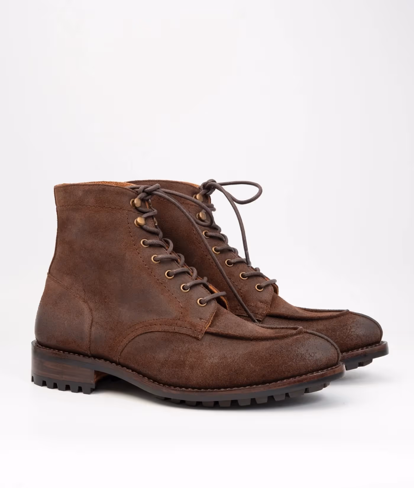 Hand Welted Classic Rough Out Split Toe Derby Boot  image 5