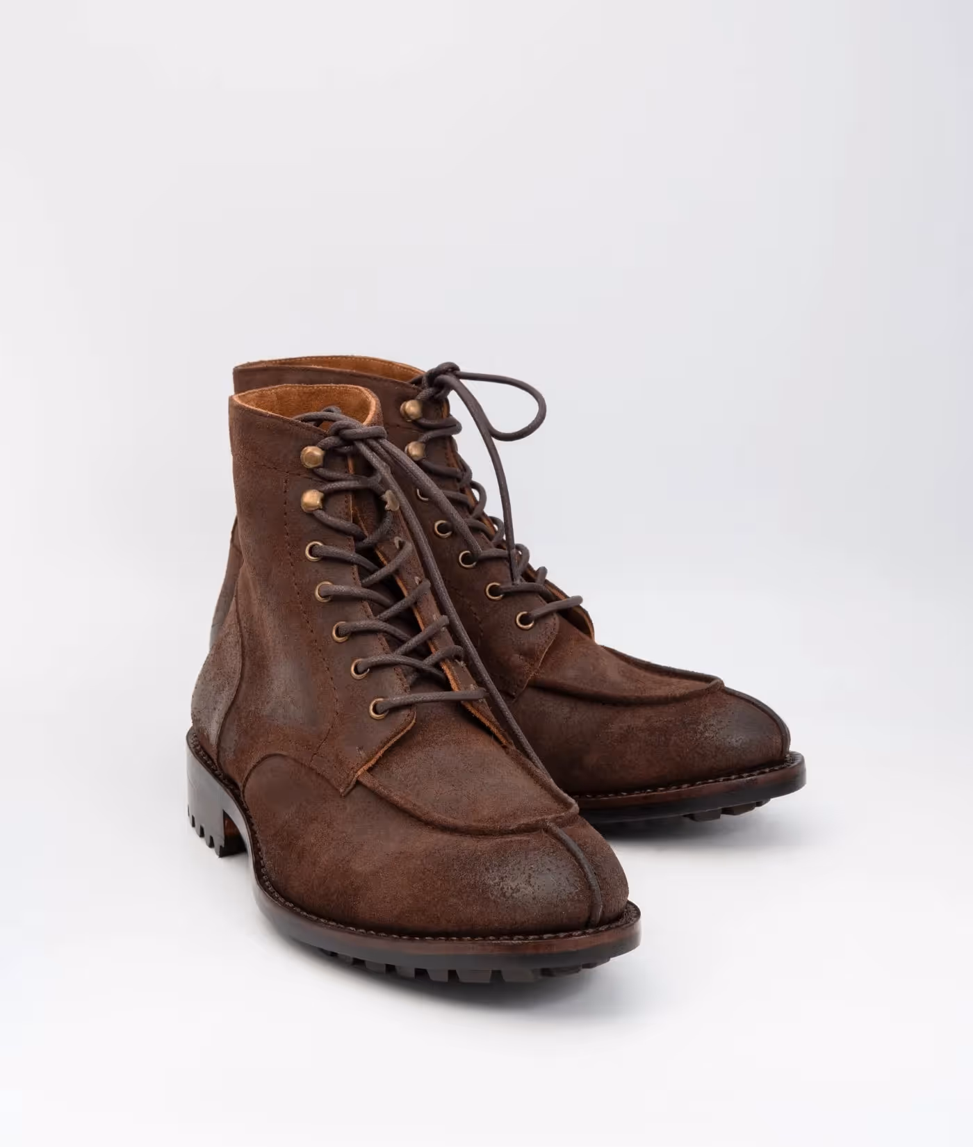 Hand Welted Classic Rough Out Split Toe Derby Boot  image 6