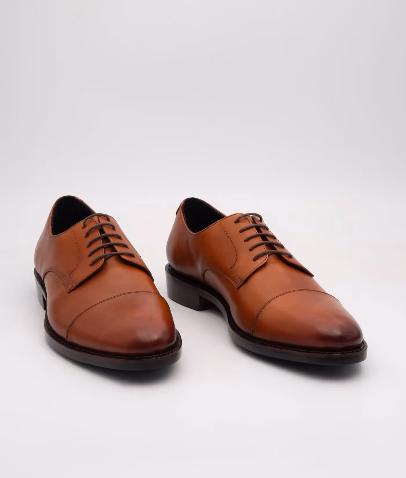 Hand Welted Classic Tan Captoe Derby image 1