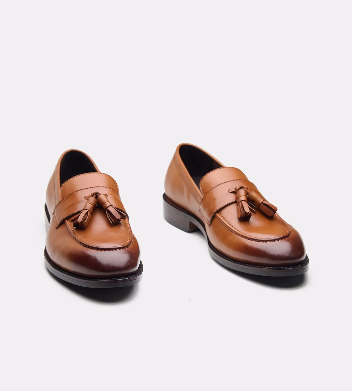 Hand Welted Cognac Tassel Loafer image 1