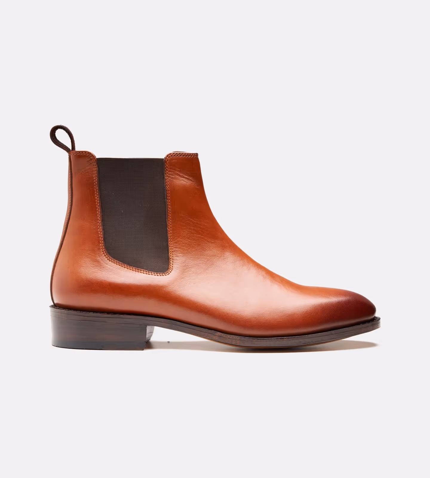 Hand Welted Cognac Wholecut Chelsea Boot image 3