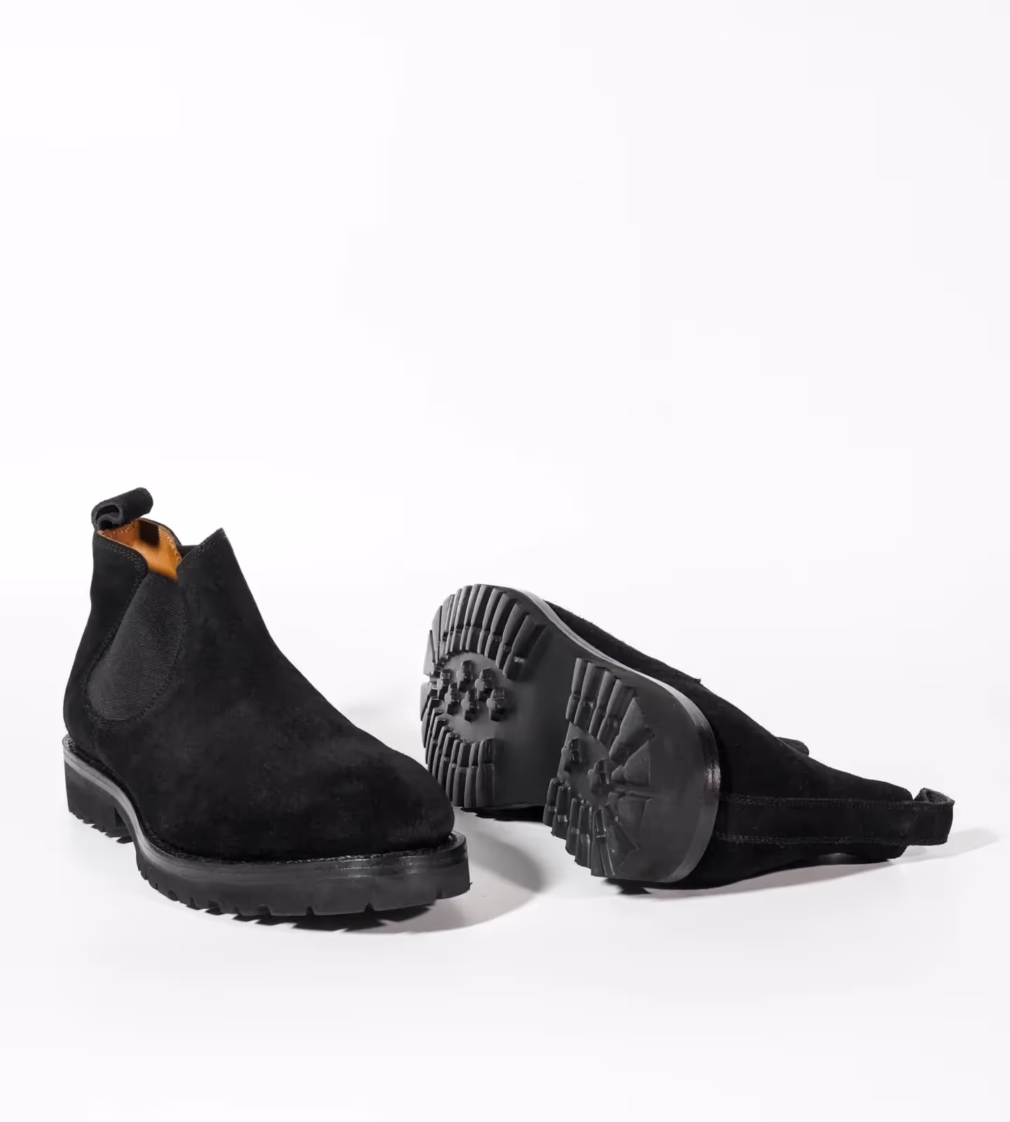 Hand Welted Comfort Black Suede Chelsea Boot image 2
