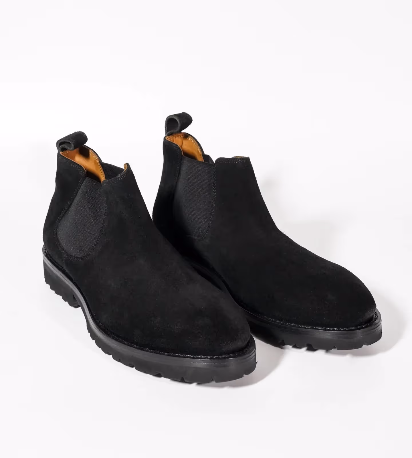 Hand Welted Comfort Black Suede Chelsea Boot image 4