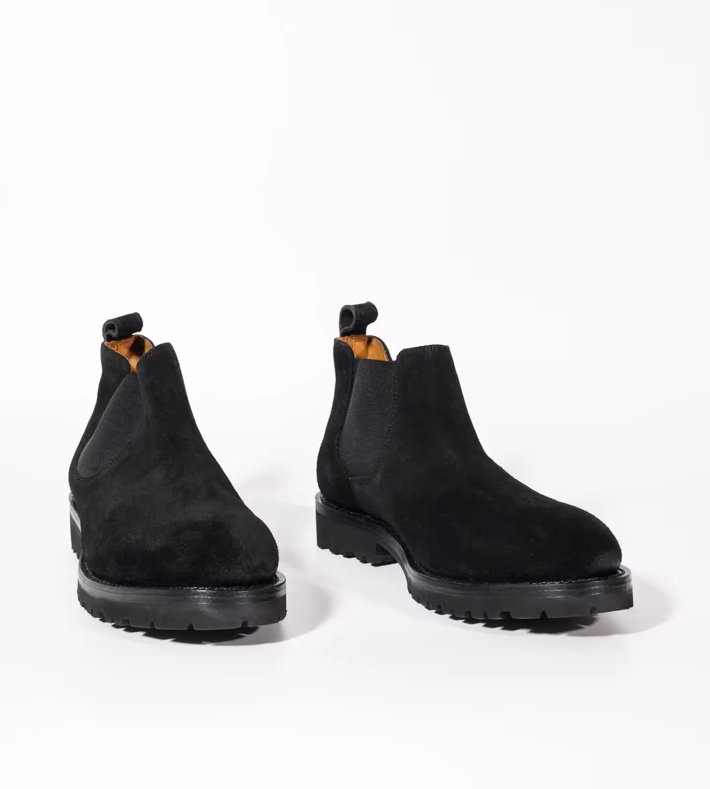Hand Welted Comfort Black Suede Chelsea Boot image 5