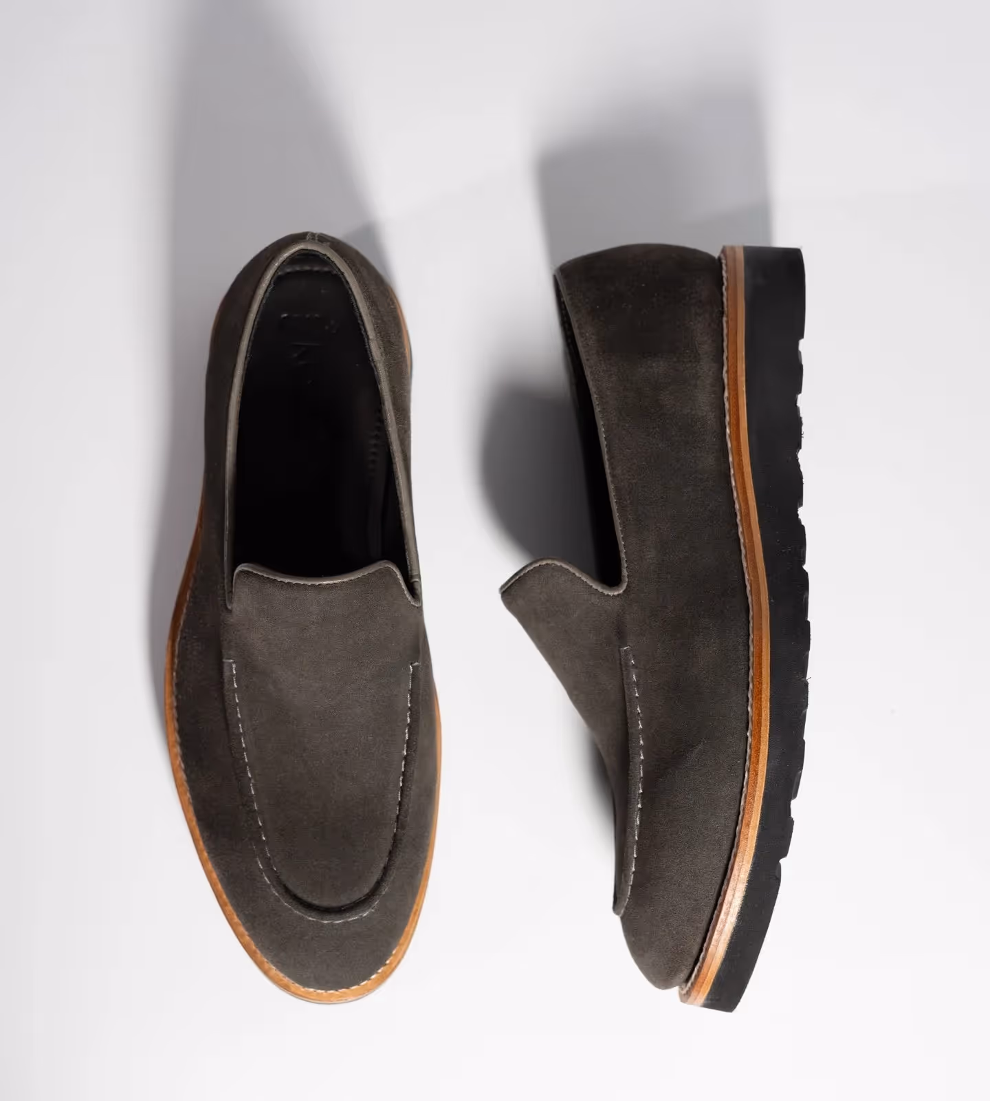 Hand Welted Comfort Grey Suede Loafers image 2