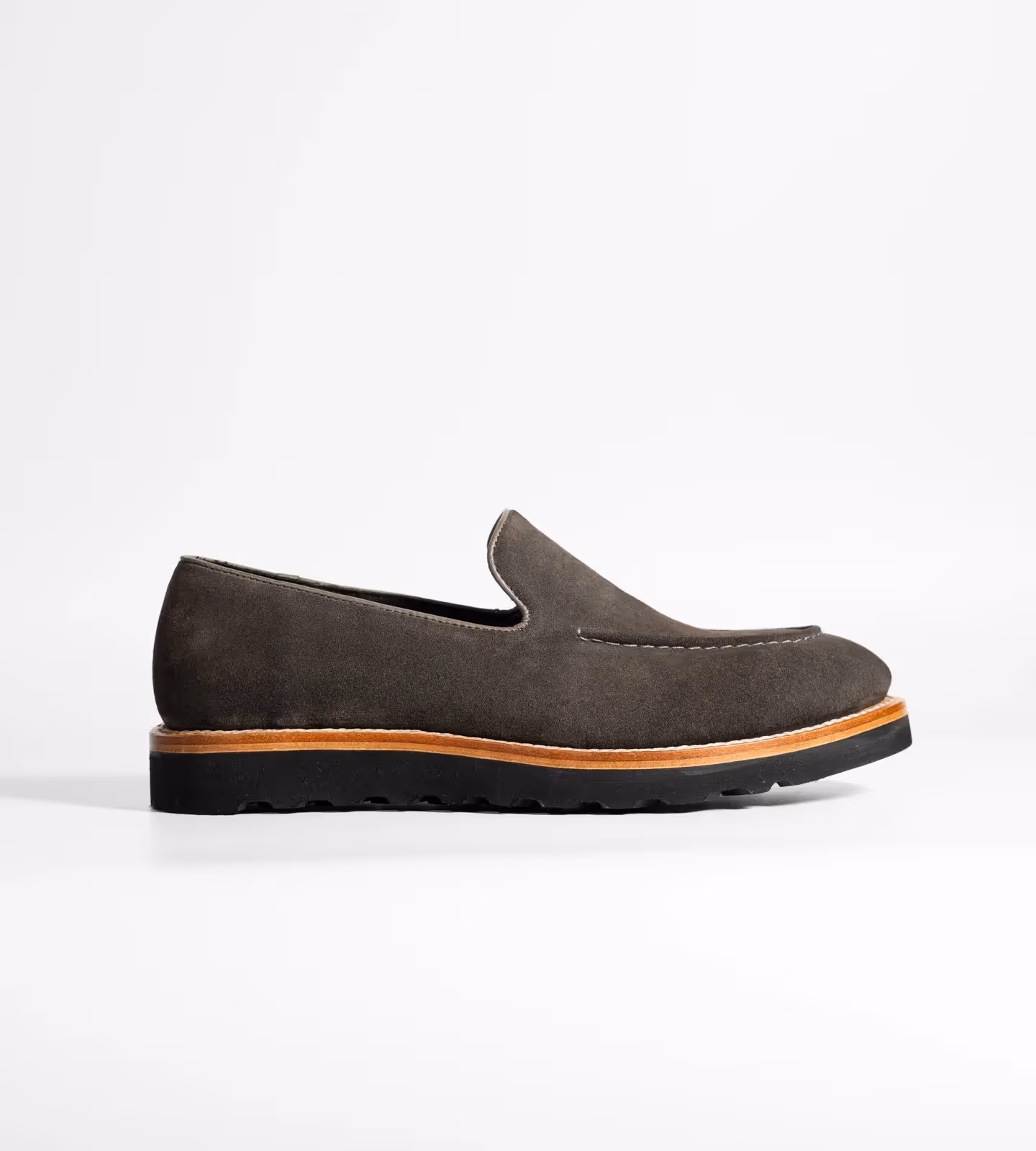 Hand Welted Comfort Grey Suede Loafers image 4