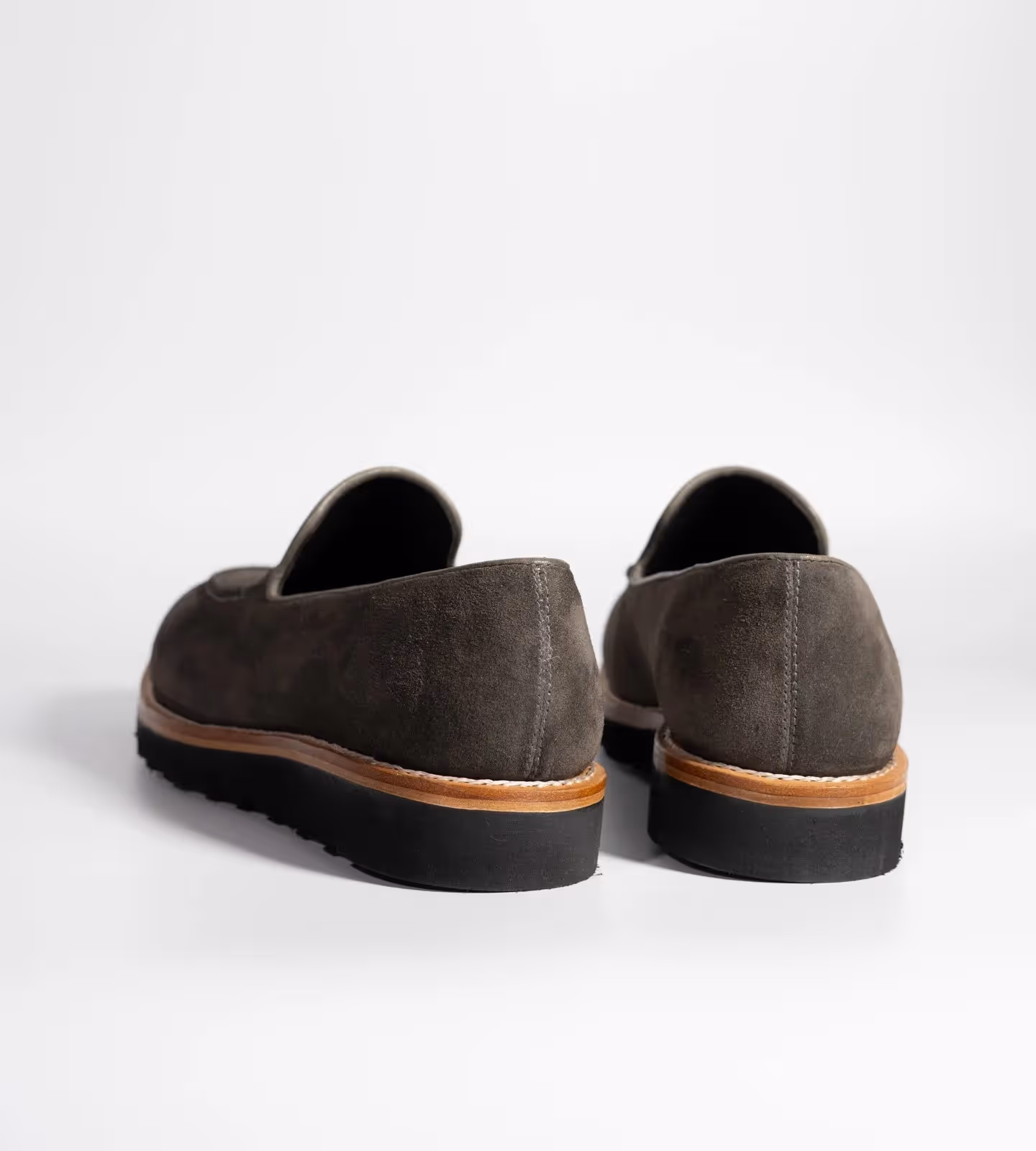 Hand Welted Comfort Grey Suede Loafers image 6