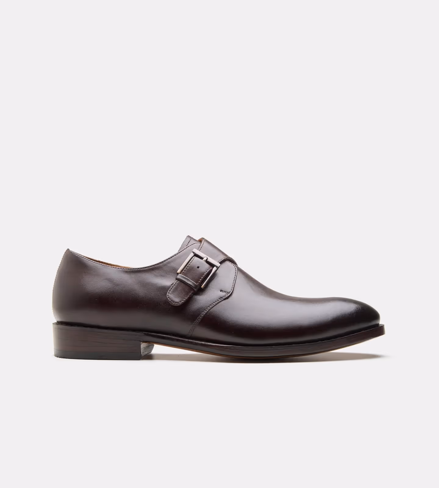 Hand Welted Dark Brown Single Strap Monks  image 3