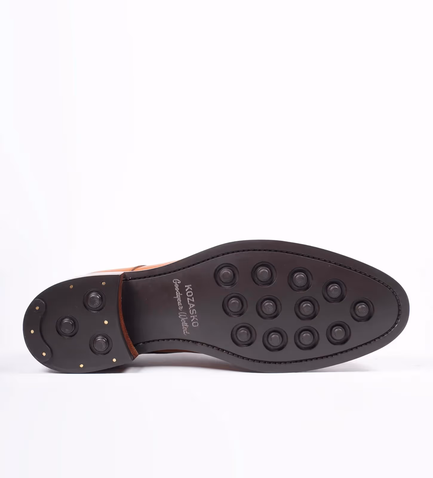 Hand Welted Double Strap Tan Monk Shoe image 5
