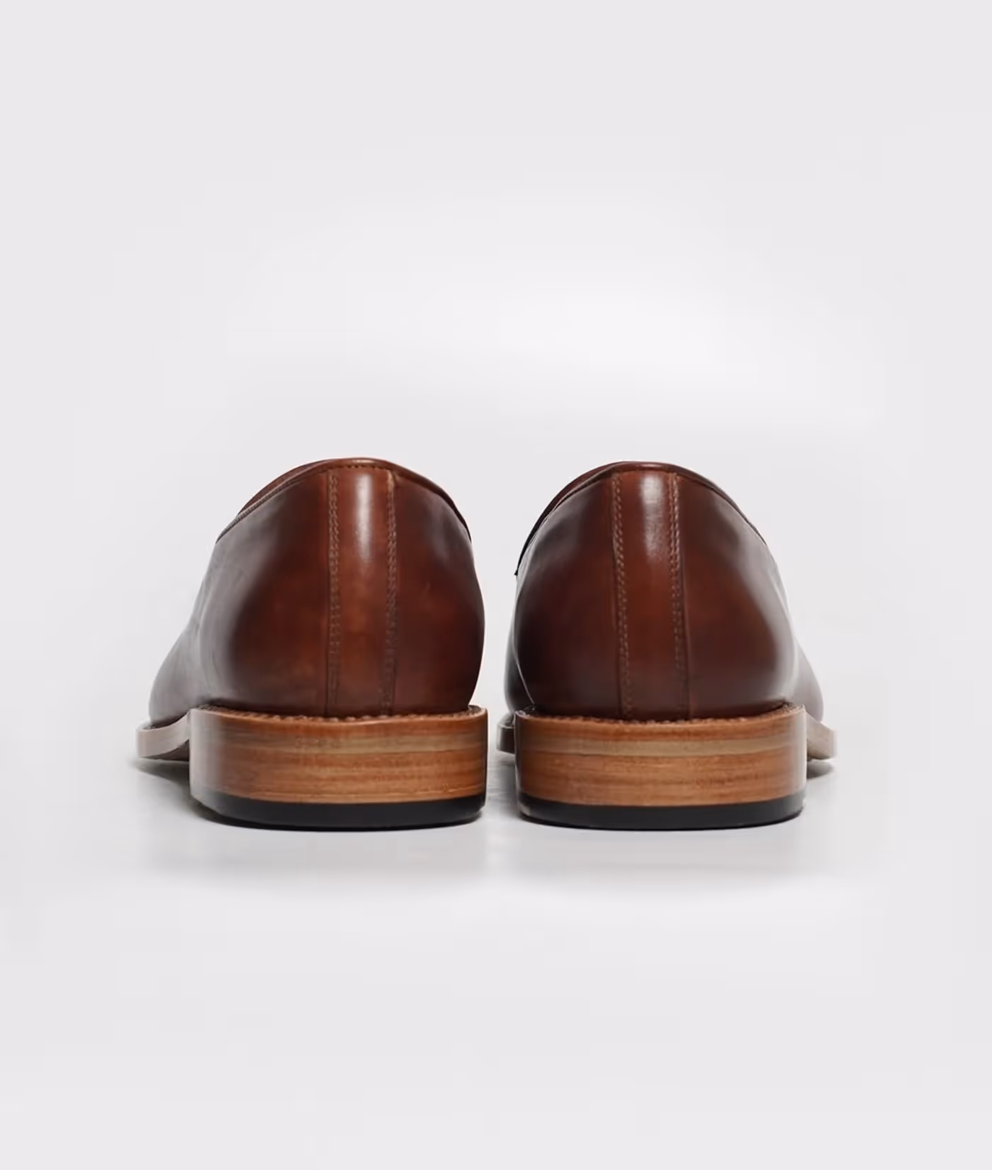 Hand Welted Dual Tone Cognac Belgian Loafer image 3