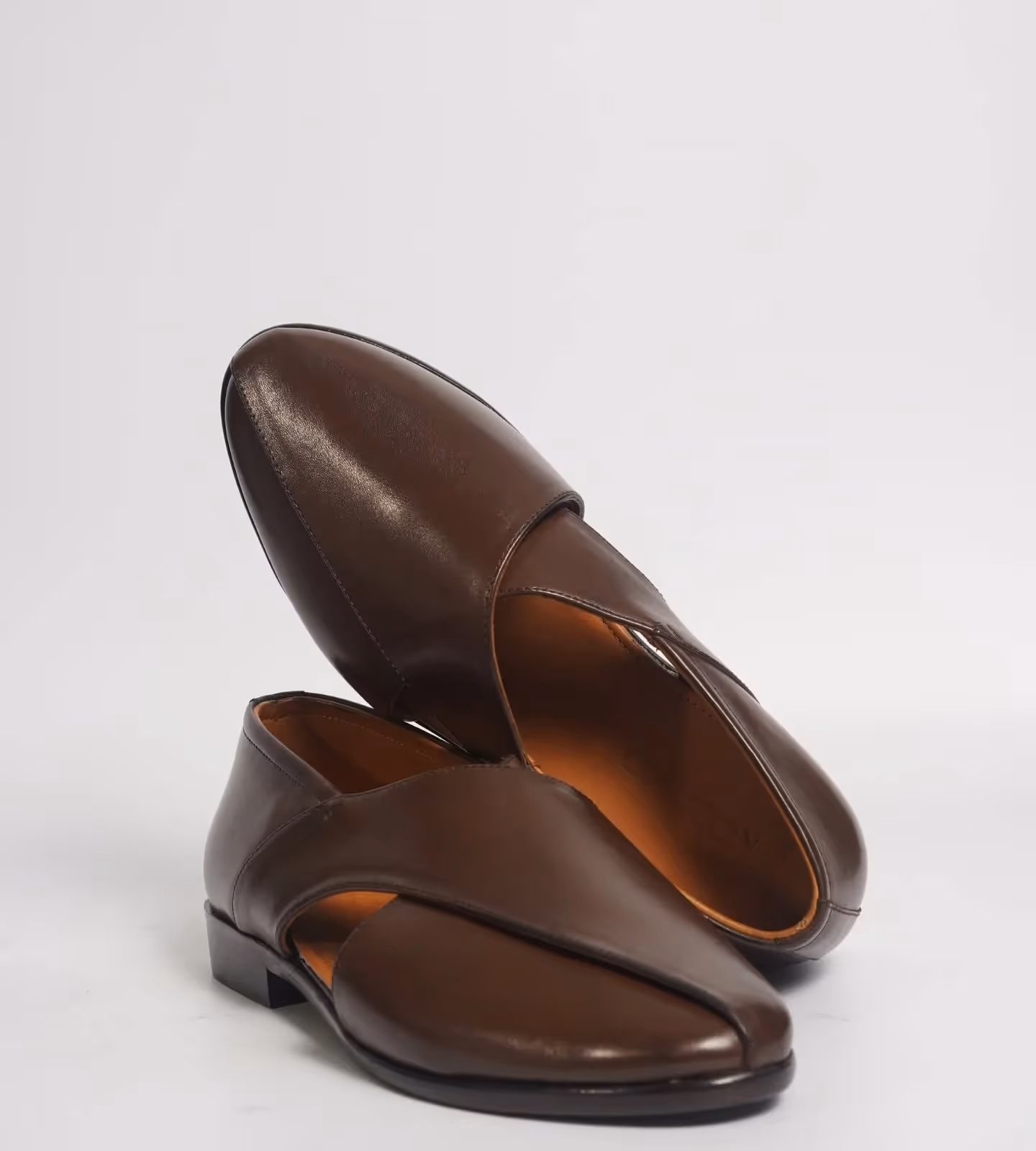 Hand Welted Full Grain Leather Peshawari Shoes  image 4