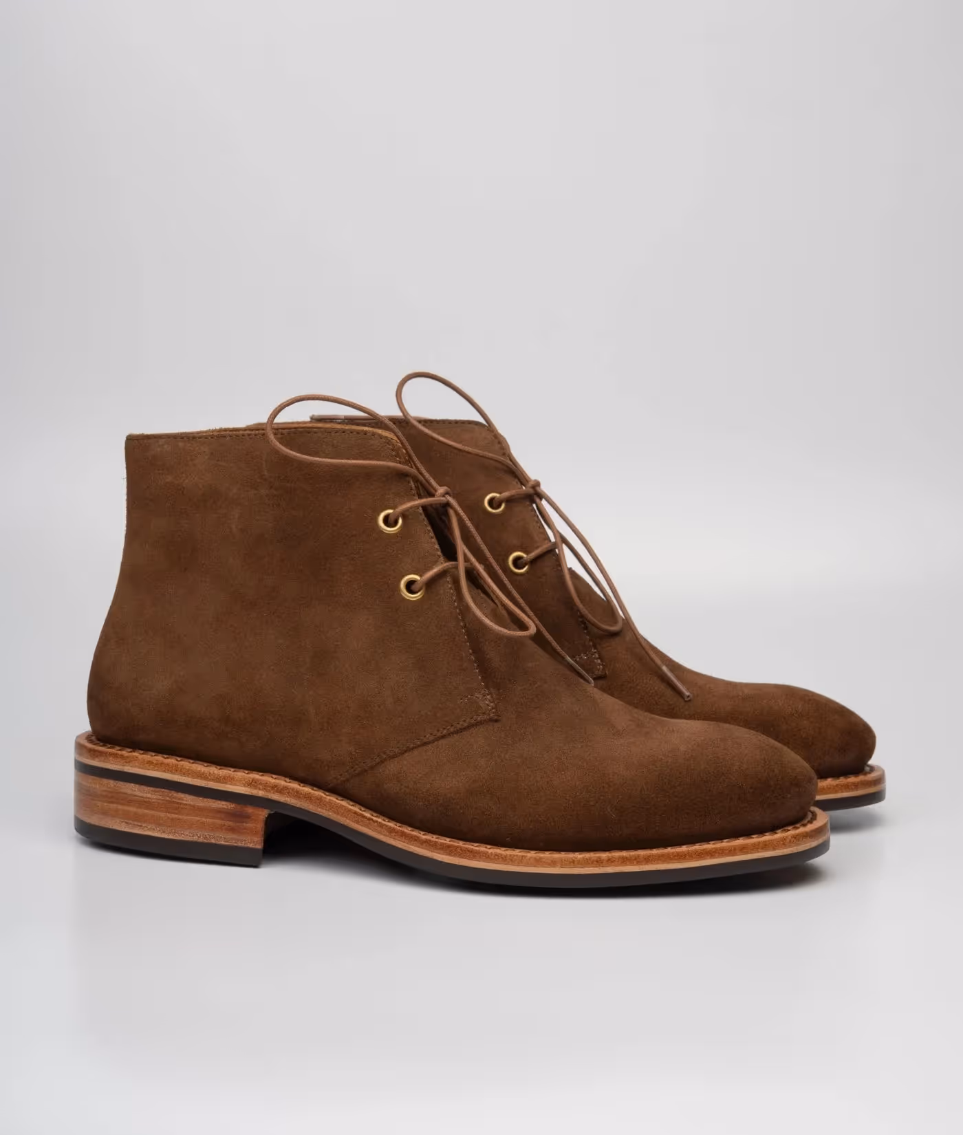 Hand-Welted Go Rain Suede Leather Chukka Boot image 1