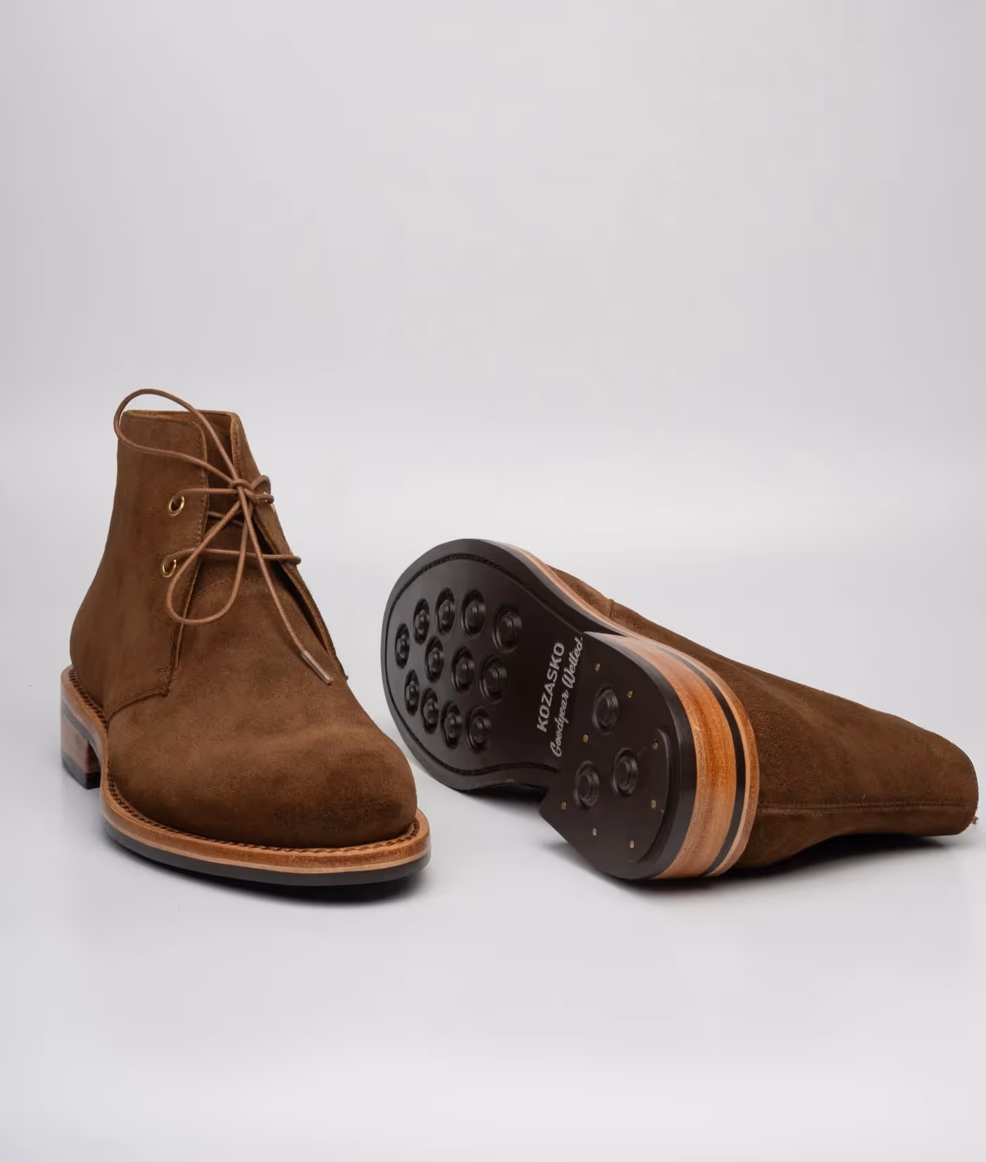 Hand-Welted Go Rain Suede Leather Chukka Boot image 2