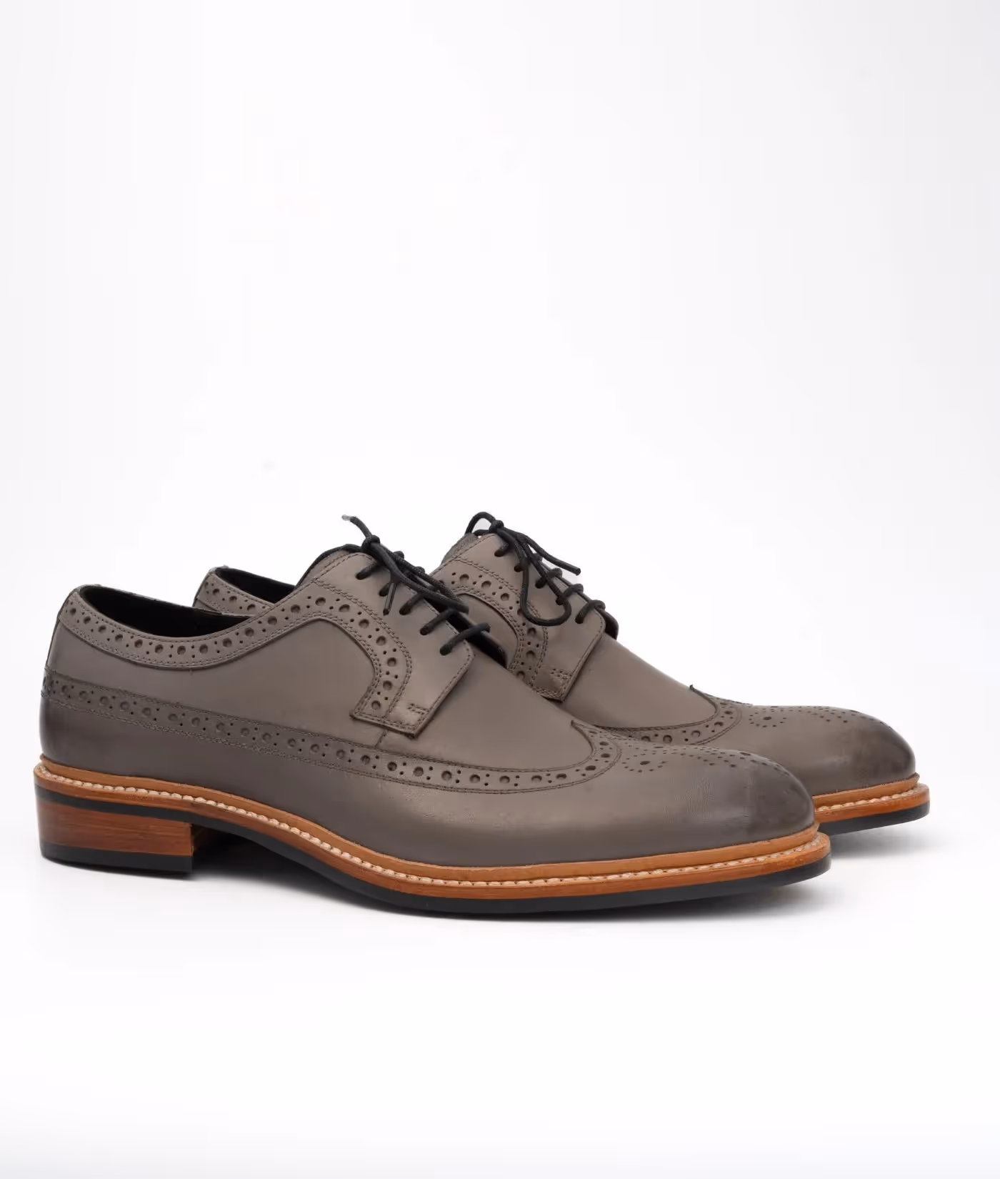 Hand Welted Grey Longwing Blucher image 3