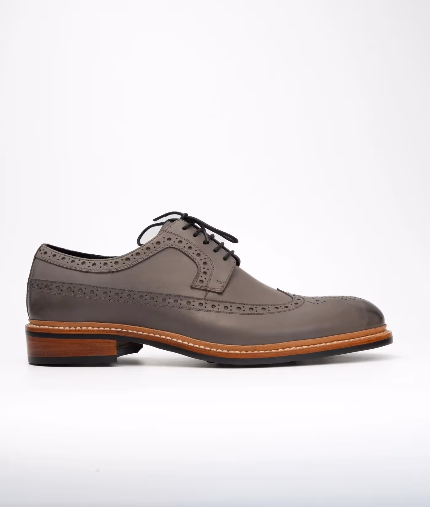 Hand Welted Grey Longwing Blucher image 5