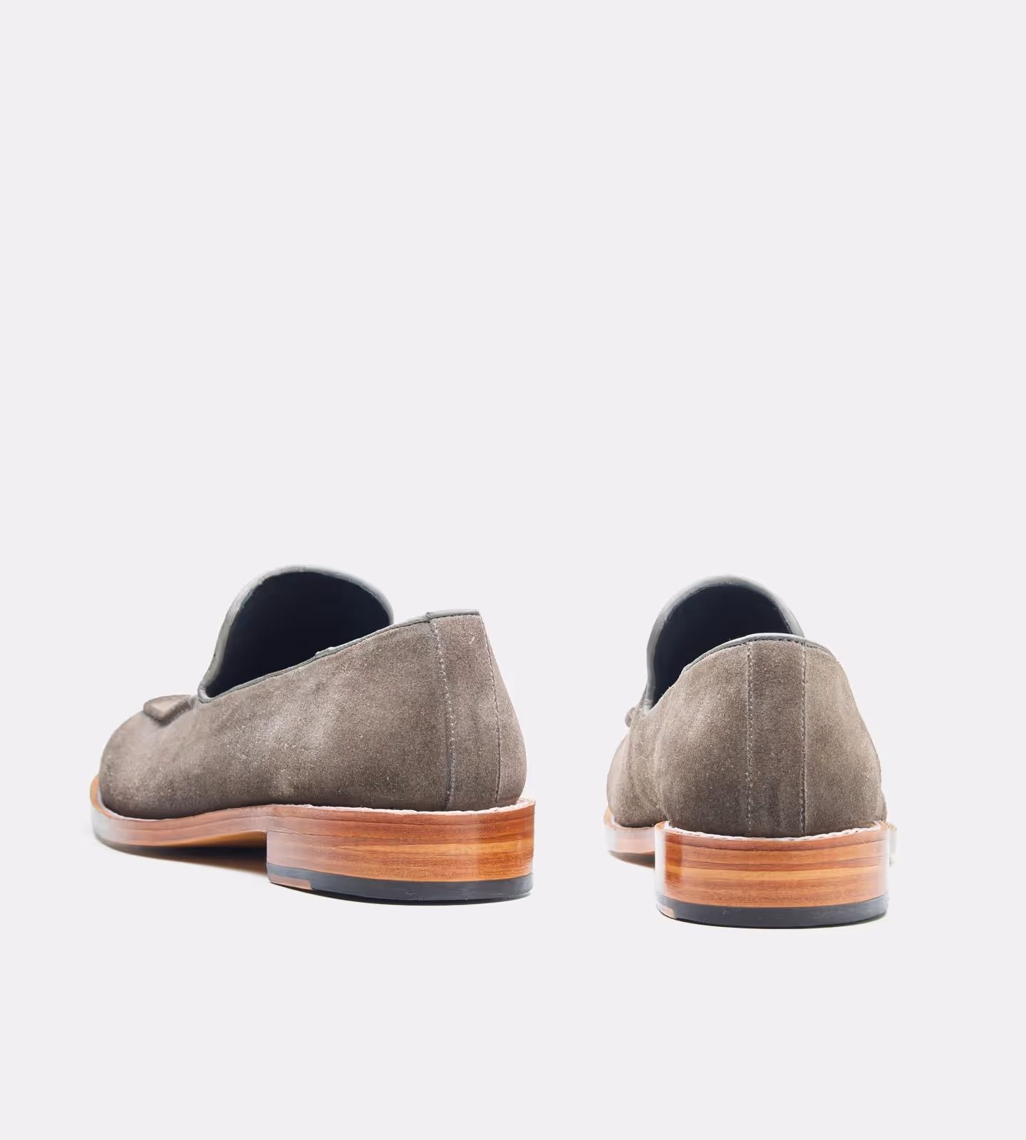 Hand Welted Grey Suede Slip Ons  image 3
