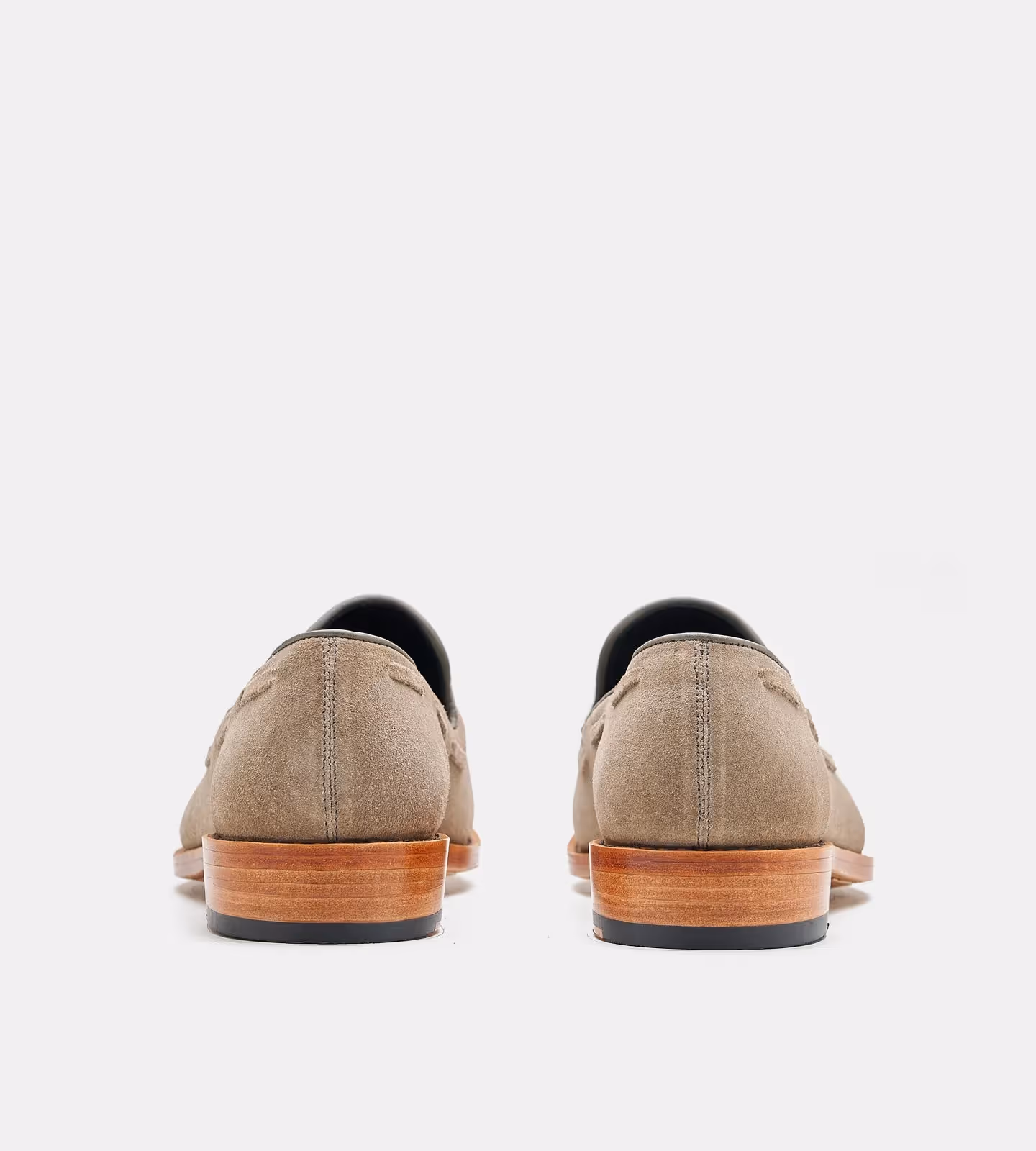Hand Welted Grey Suede Tassel Loafers  image 5