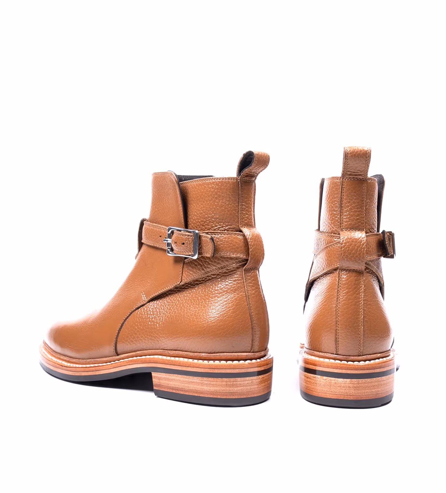 Hand Welted Gruppo Mastrotto Tan Milled Jodhpur Boot image 3
