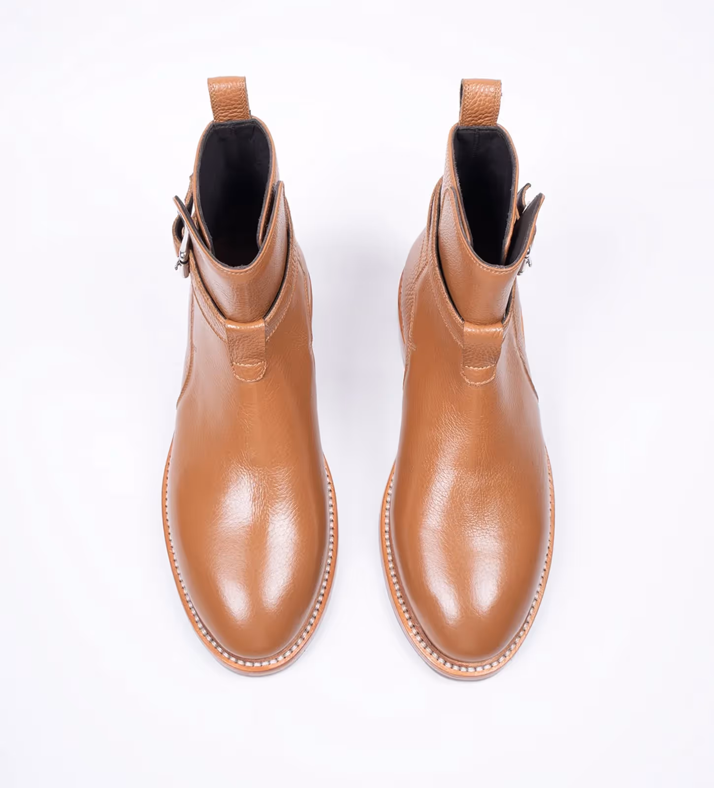Hand Welted Gruppo Mastrotto Tan Milled Jodhpur Boot image 4