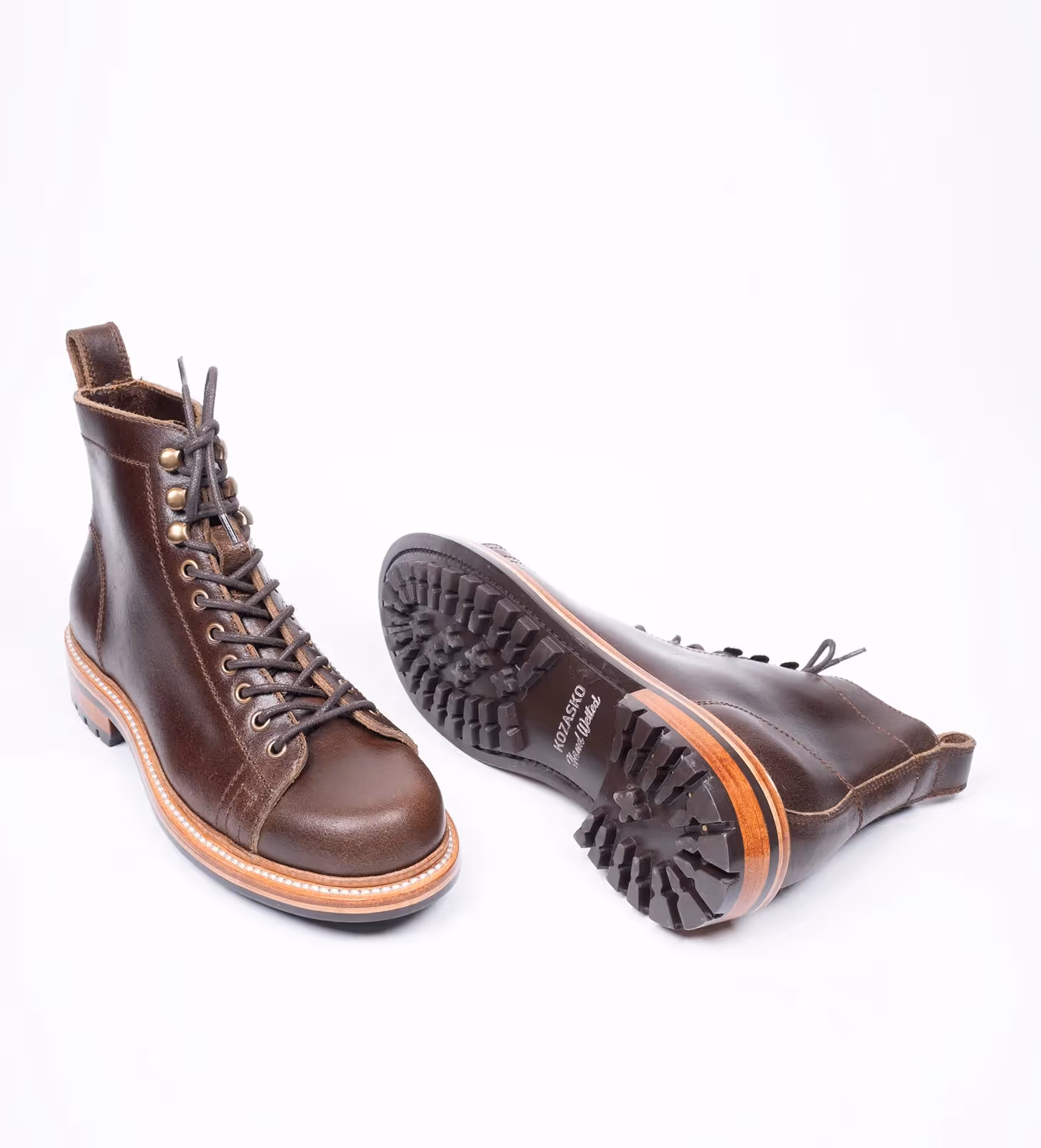 Hand Welted Horween Waxed Flesh Monkey Boots  image 2