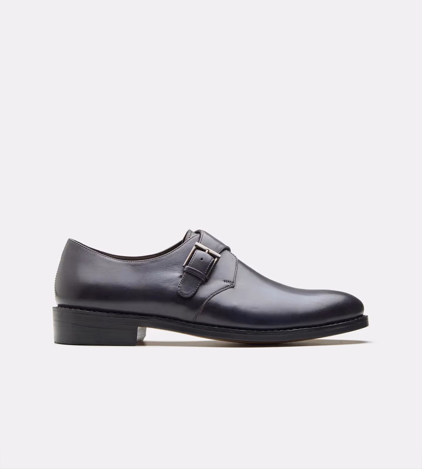 Hand Welted Navy Single Strap Monk Shoe  image 2