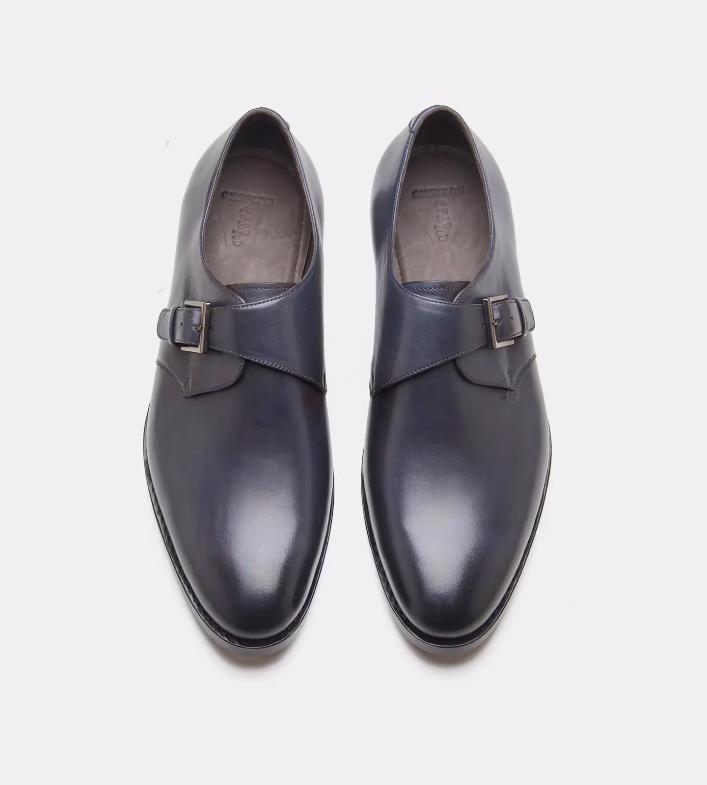 Hand Welted Navy Single Strap Monk Shoe  image 4