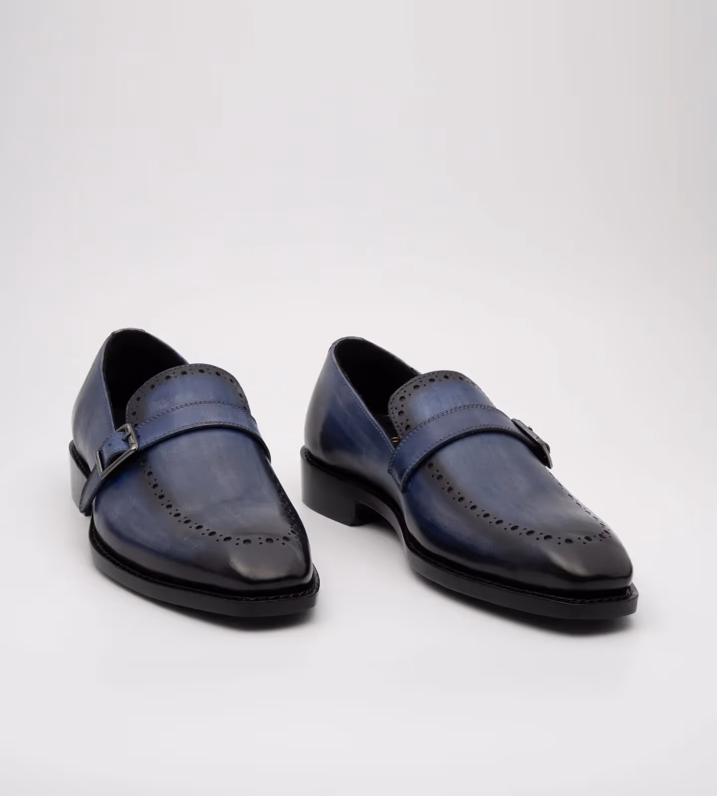 Hand Welted Navy Strap Loafer image 1