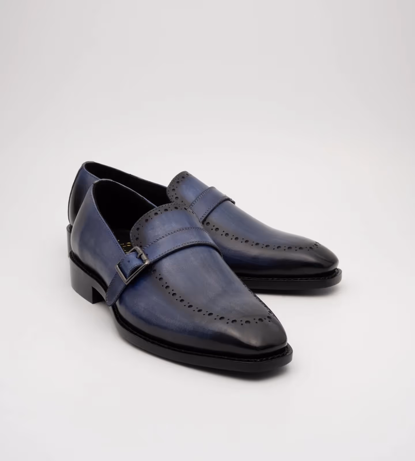 Hand Welted Navy Strap Loafer image 4